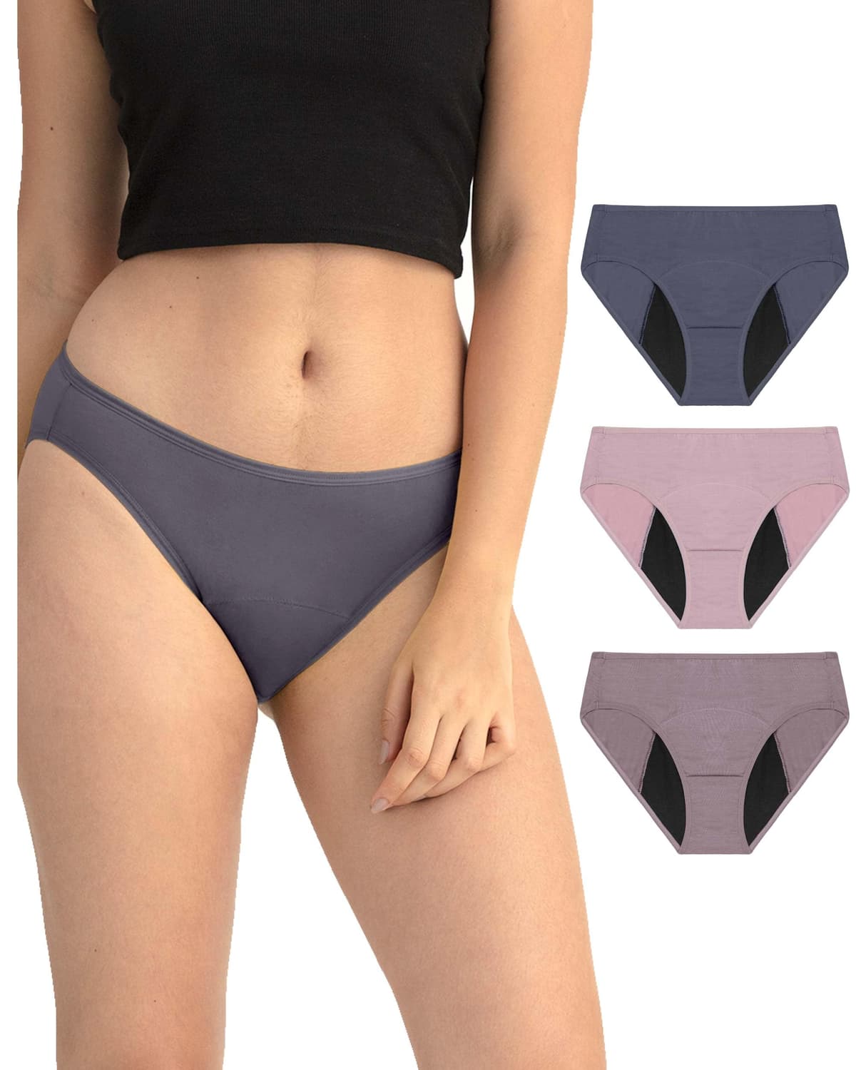 Neione Mujer Bragas Menstruales Braguita Bikini Menstrual Regla Disponible en Tallas Grandes — view 7