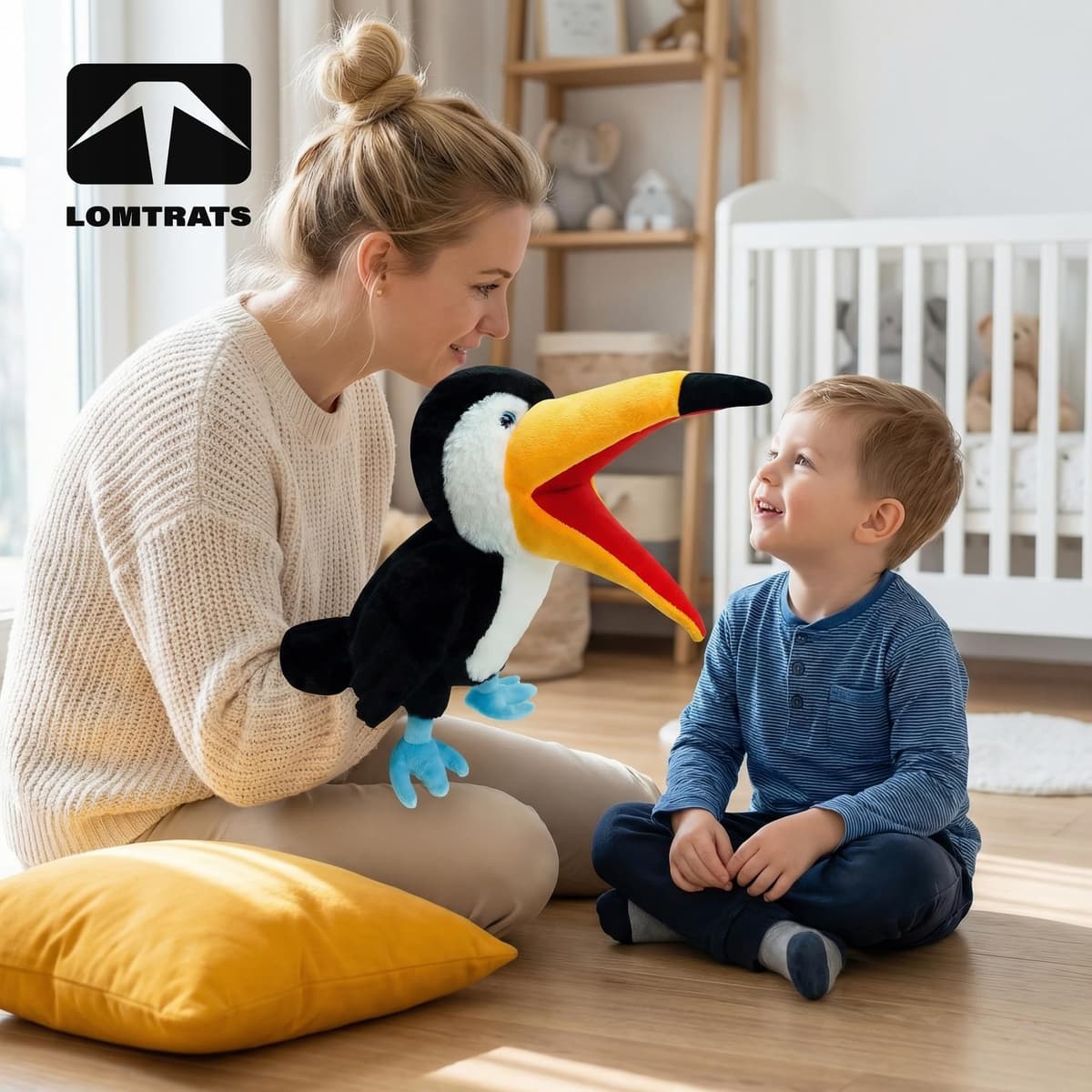 Marionetas de Mano de pájaros para niños,Incluye Loros, Pavos Reales, etc. con Bocas Abiertas móviles, Contar Cuentos,Regalos de cumpleaños — view 2