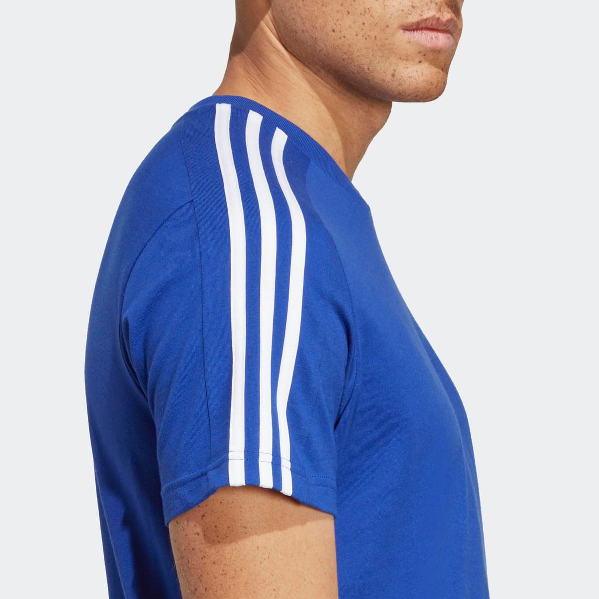 adidas Essentials Single Jersey 3-Stripes tee Camiseta de Manga Corta Hombre (Pack de 1) — view 5