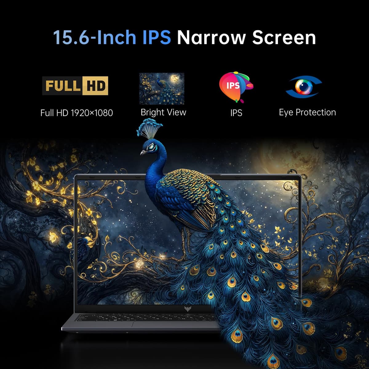 ACEMAGIC 15.6 inch Laptop - Ryzen 4300U Processor Up to 3.7GHz (Beat 3500U/N95/N100) Notebook Laptops, 16GB Ram DDR4 512GB SSD Student Laptop, Support 1080P, TF Card, WiFi, BT5.0 — view 4