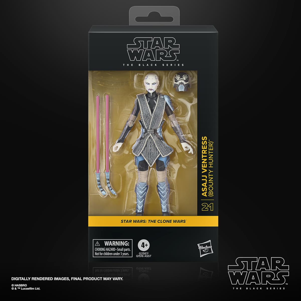 Star Wars The Black Series, Asajj Ventress (Bounty Hunter), The Clone Wars, Figura Coleccionable de 15 cm — view 2