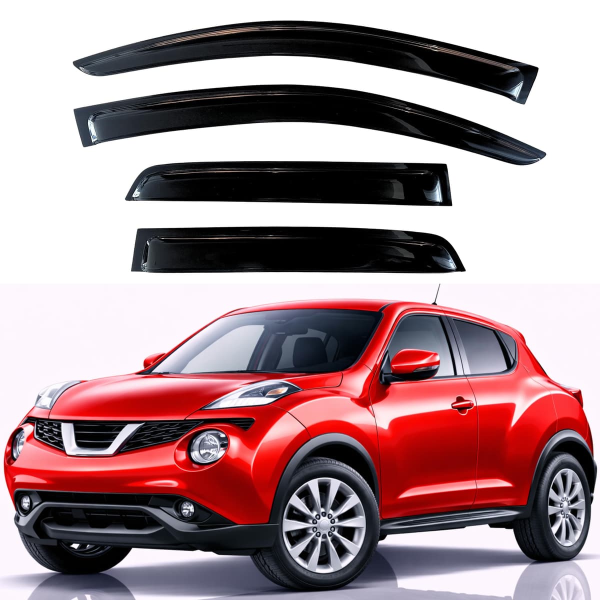 KPY Rain Guards Fit for 2006-2013 Lexus IS250 IS350, Out-Channel Window Visors Vent Wind Deflectors 4PC, Car Accessories for 06-13 Lexus is Series — view 243