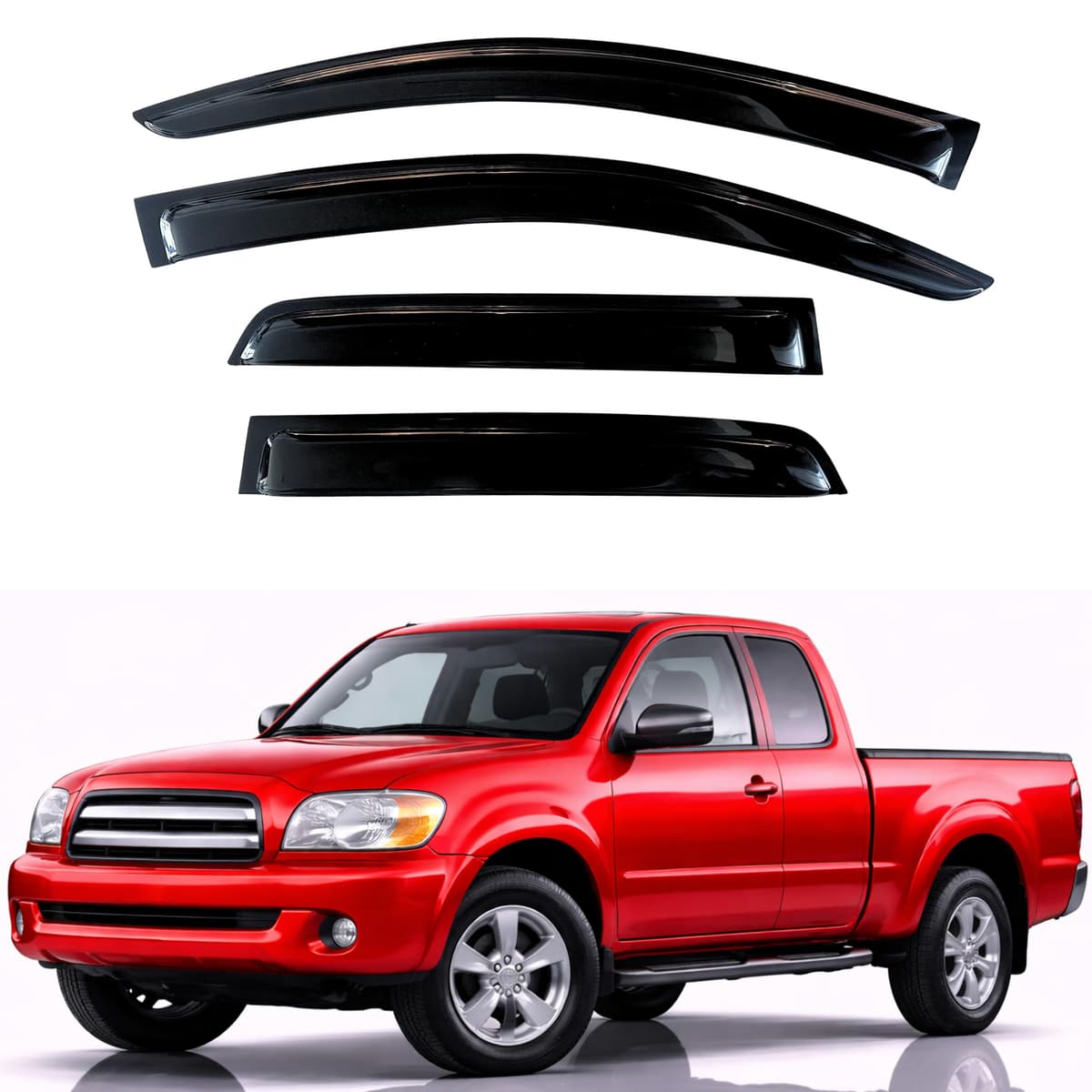 KPY Rain Guards Fit for 2006-2013 Lexus IS250 IS350, Out-Channel Window Visors Vent Wind Deflectors 4PC, Car Accessories for 06-13 Lexus is Series — view 81
