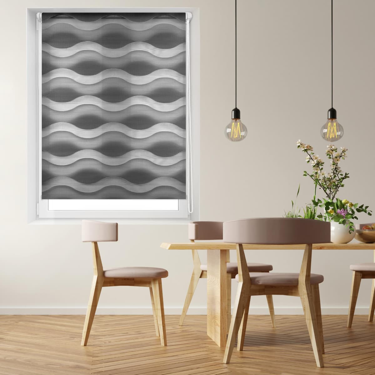 Blindecor Indus SIN HERRAMIENTAS | Estor Enrollable Sin Taladrar de Doble Capa | Color Blanco 45 x 130 cm (ancho x largo) | Tamaño de la Tela 42 x 125 cm — view 14