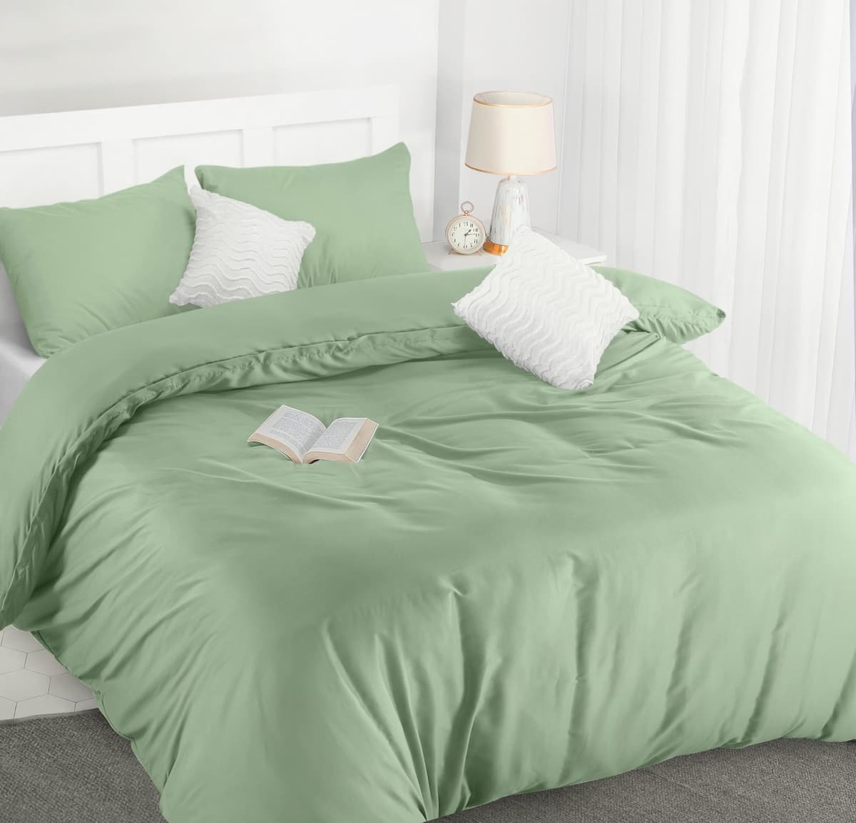 Utopia Bedding Duvet Cover Double - Soft Microfibre Polyester - Bedding Quilt Cover Set, with Pillow cases (Grey) — view 115