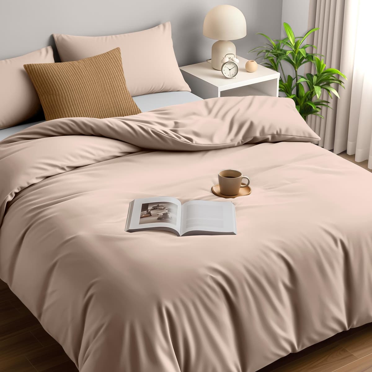 Utopia Bedding Duvet Cover Double - Soft Microfibre Polyester - Bedding Quilt Cover Set, with Pillow cases (Grey) — view 77