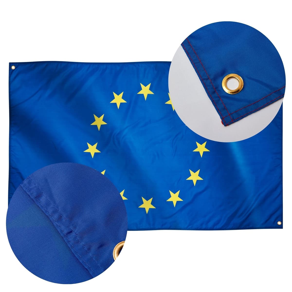 Runesol Cornwall Flag - 91x152cm, 3ft x 5ft, Cornish Flag, 4 Grommets, Eyelet in Every Corner, Premium Quality, Inside & Outside Use, Vivid Colours — view 205
