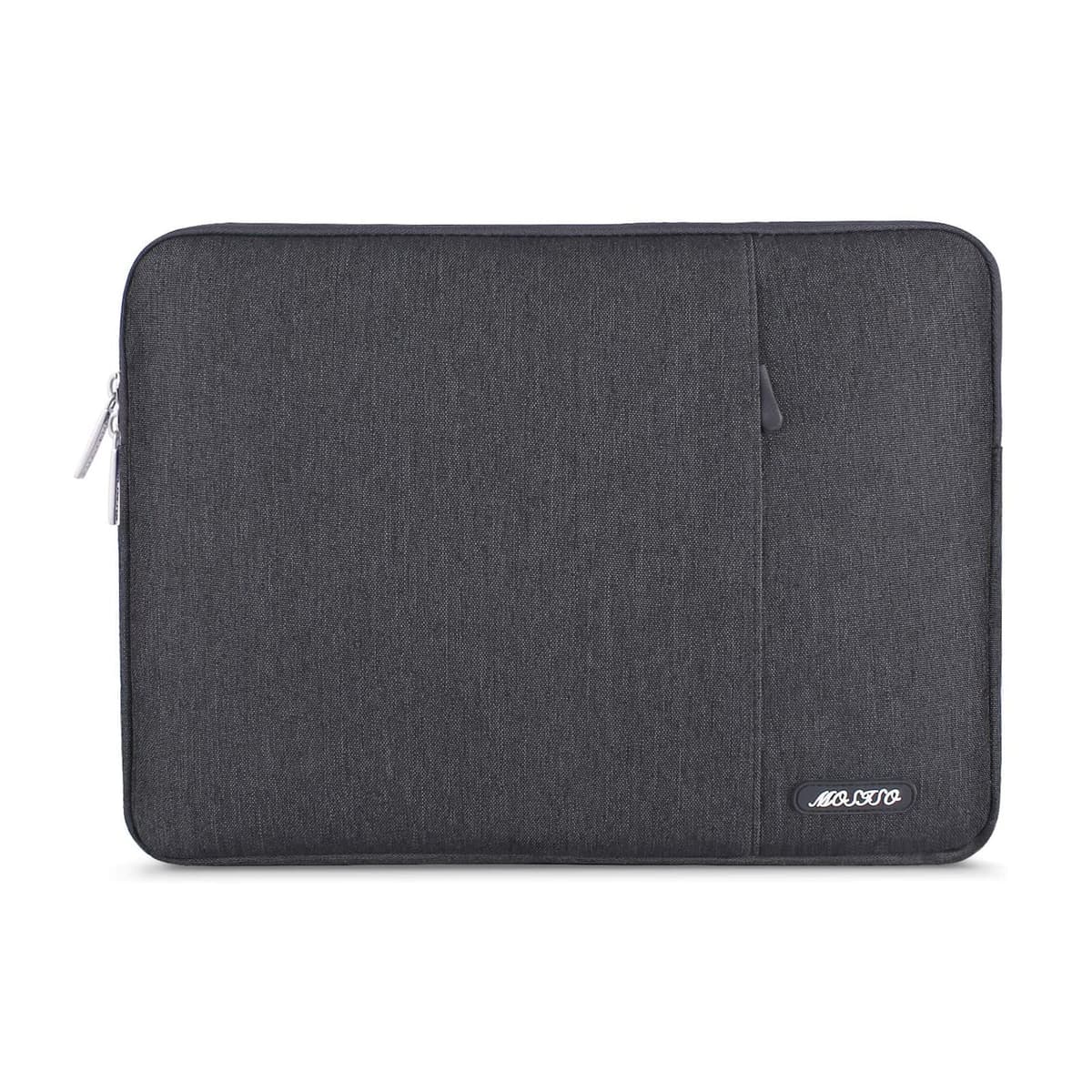 MOSISO Laptop Case 13.3 inch, 13-13.3 inch Laptop Sleeve Compatible with MacBook Air/Pro 13/Pro 14 M5 M4 M3 M2 M1, HP Dell ASUS Lenovo,Polyester Vertical Computer Sleeve Bag with Pocket, Gray — view 14