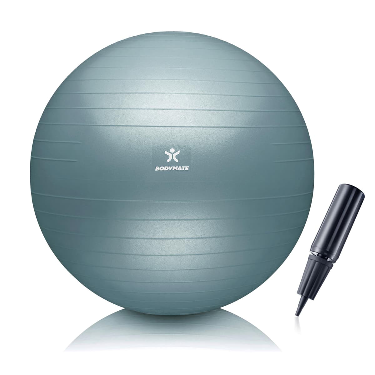 BODYMATE Pelota de Ejercicio para Fitnes con Sistema antirreventones | con bombín | Bola de Yoga Pilates y Ejercicio | Balón para Sentarse | Balon de Ejercicio para Fitness — view 19