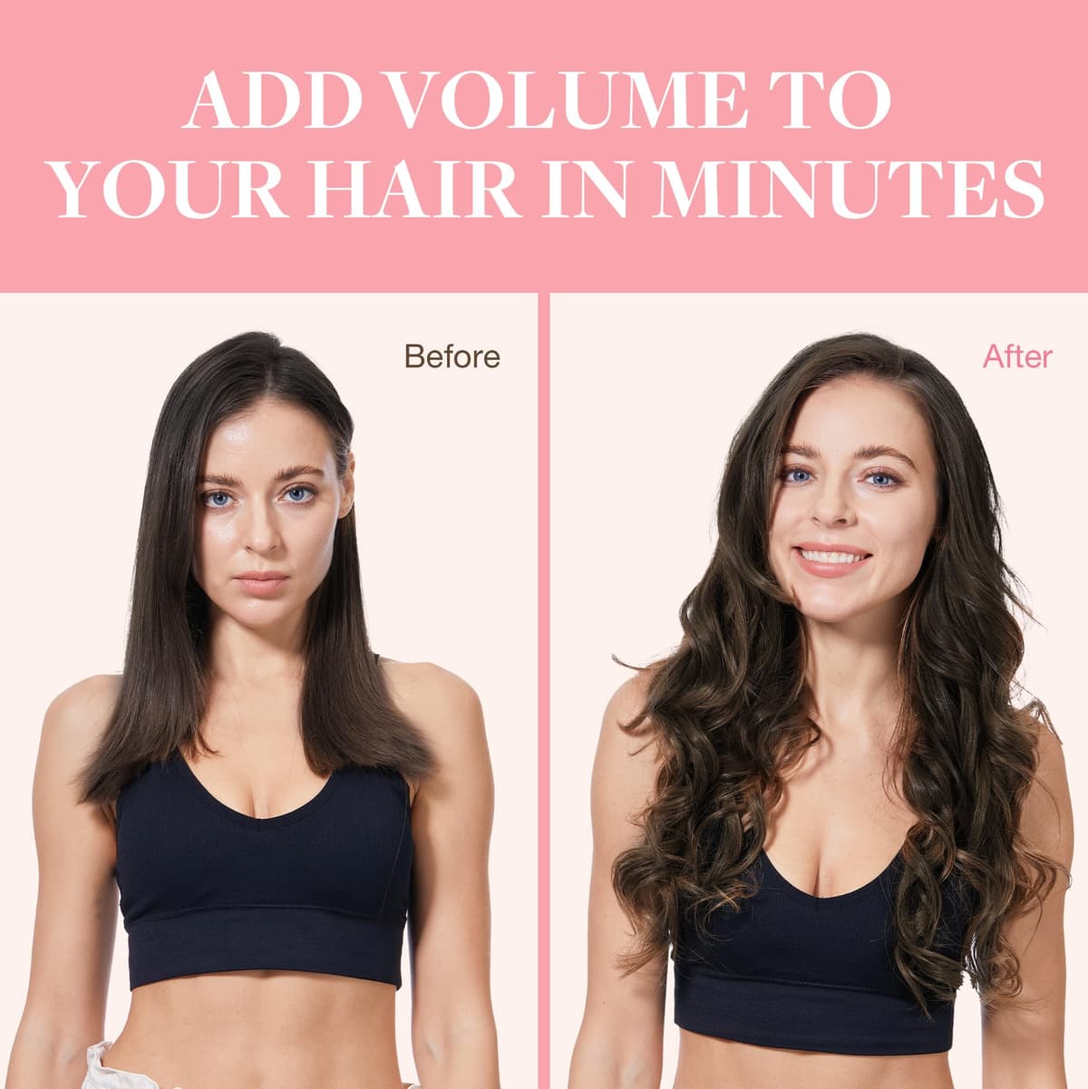GOO GOO Clip in Hair Extensions Human Hair, 18inch 150g 9Pcs, #2 Dark Brown, Hair extensions for women, Human Hair Extensions Clip in — view 157