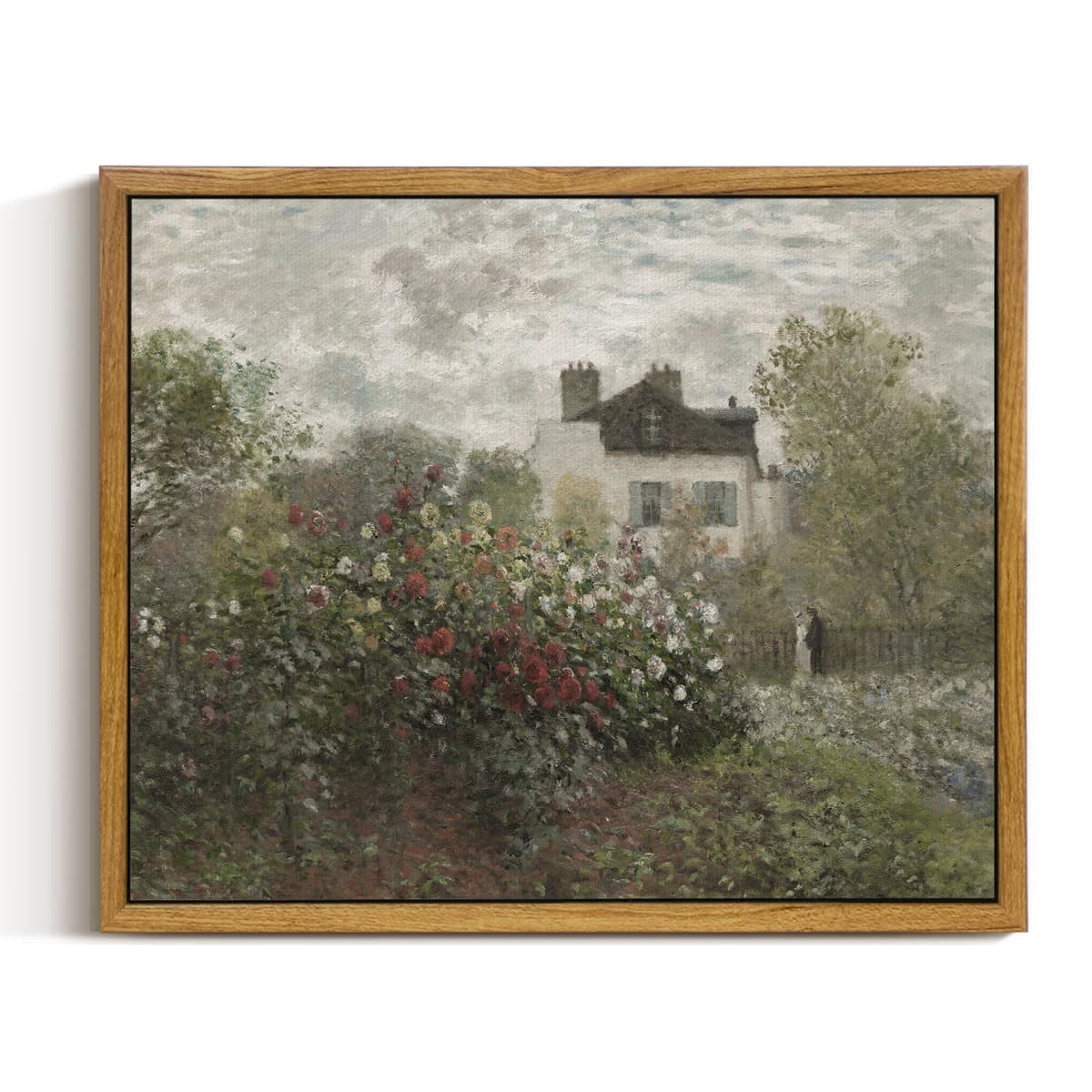 InSimSea Framed Canvas Wall Art, Meadow with Flowers Painting, Landscape for Living Room, Bedroom, Home, Bathroom Decor, 8x10 — view 192