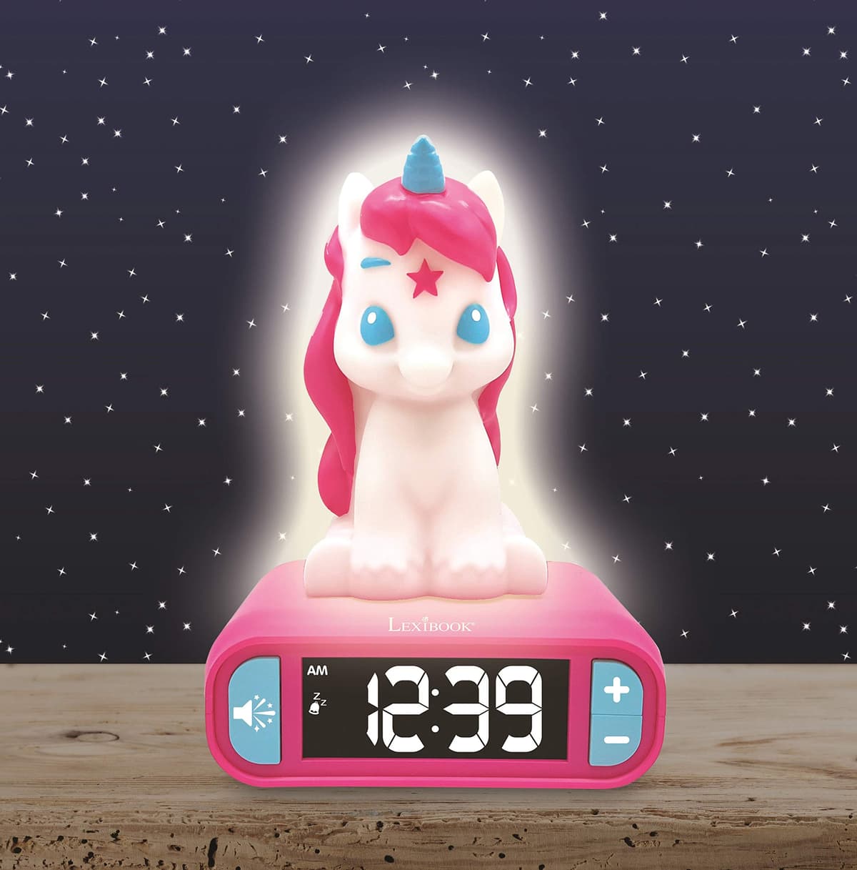 LEXIBOOK Reloj Despertador del Unicornio, Pantalla LCD Digital y luz de Noche integrada, quitamiedos niña-RL800UNI, Color Rosa (RL800UNI), Color/Modelo Surtido — view 6