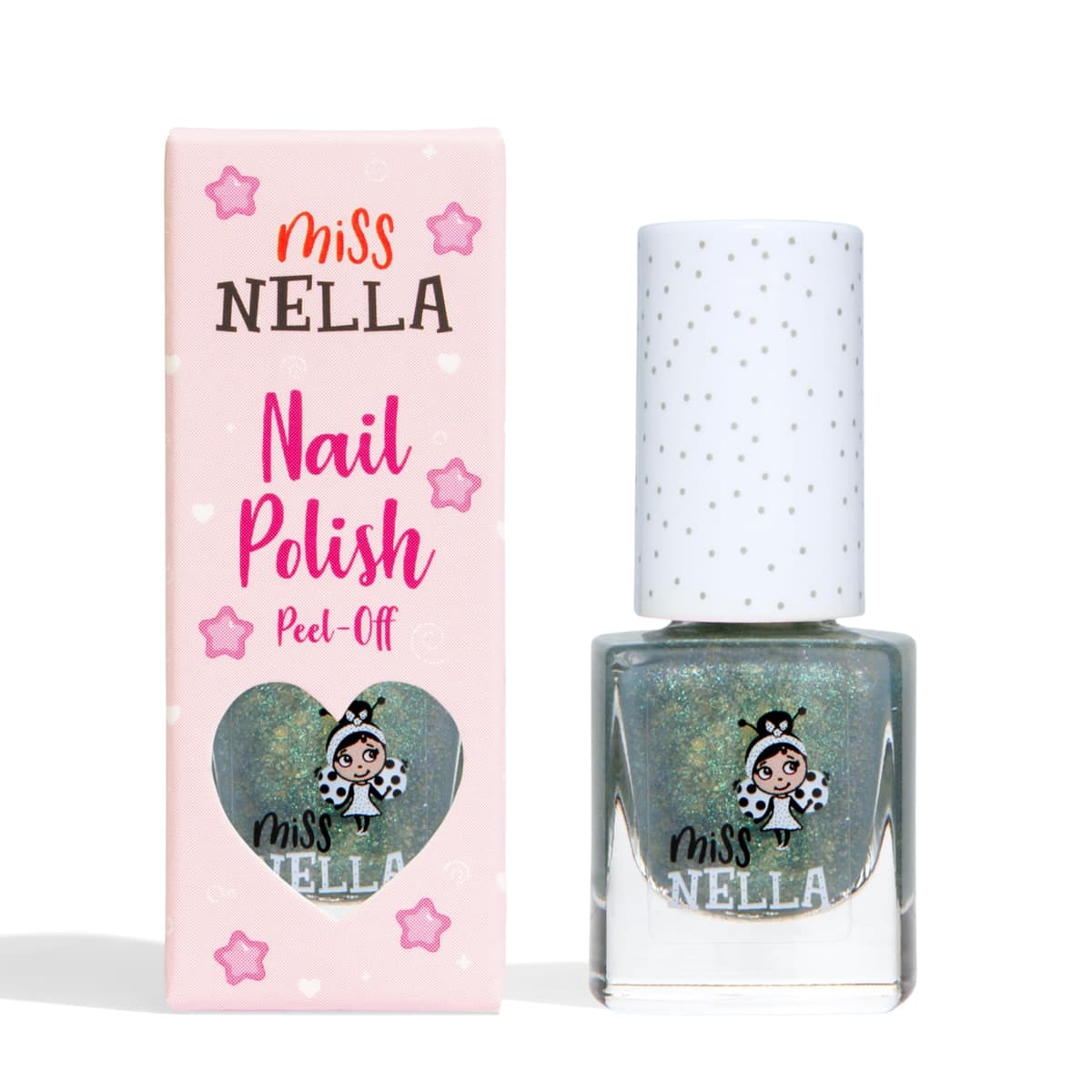 Miss Nella BLUEBERRY SMOOTHIE- Esmalte de uñas especial morada con brillantina para niños, con fórmula despegable, a base de agua y sin olor — view 45