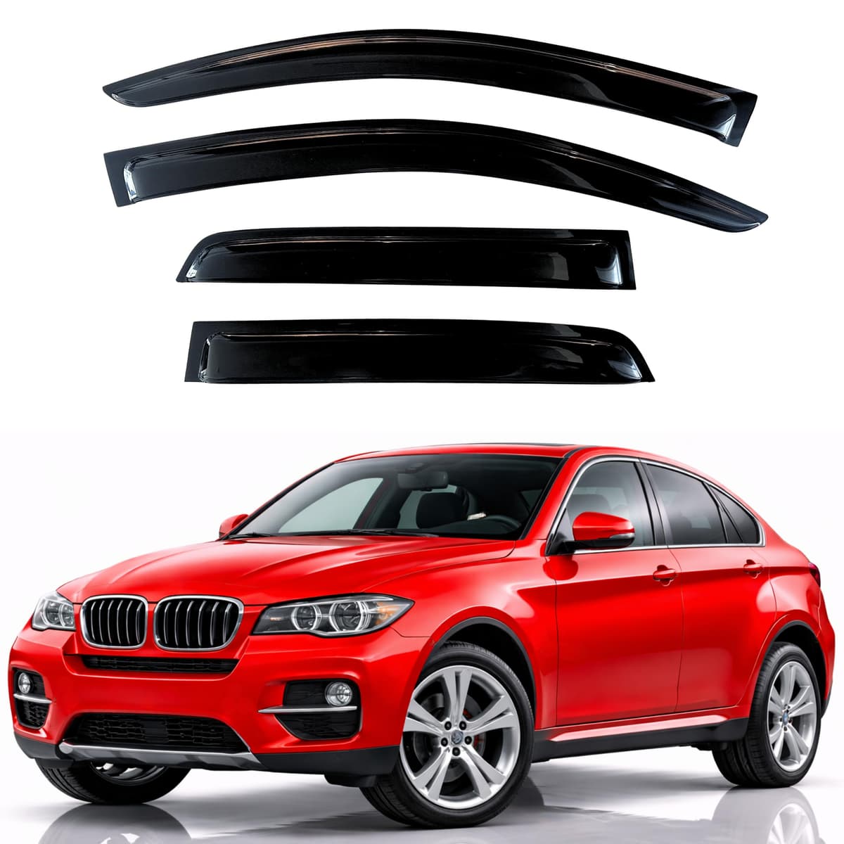 KPY Rain Guards Fit for 2006-2013 Lexus IS250 IS350, Out-Channel Window Visors Vent Wind Deflectors 4PC, Car Accessories for 06-13 Lexus is Series — view 179