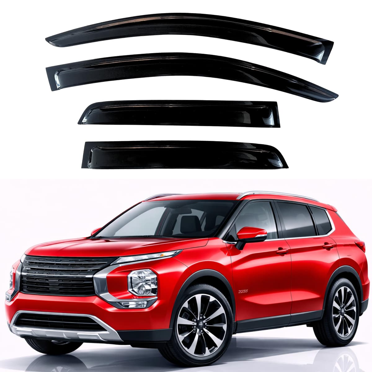 KPY Rain Guards Fit for 2006-2013 Lexus IS250 IS350, Out-Channel Window Visors Vent Wind Deflectors 4PC, Car Accessories for 06-13 Lexus is Series — view 127