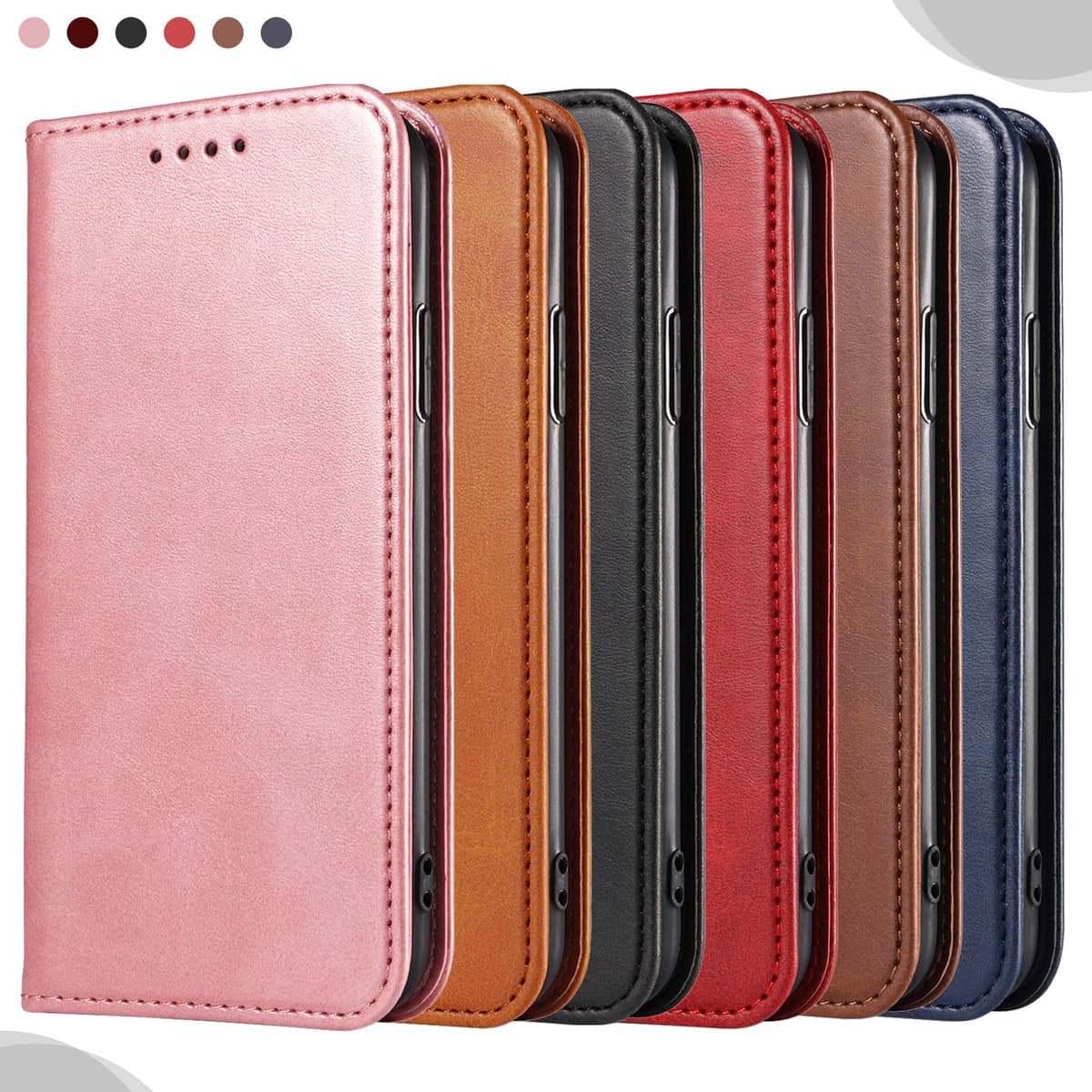 Case for Huawei P Smart 2019 / Honor 10 Lite, Classic PU Leather Magnetic Wallet Case, Flip Folio Protective Phone Cover Compatible with Huawei P Smart 2019 / Honor 10 Lite, Blue — view 7