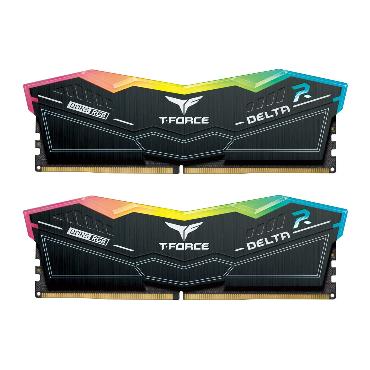 TEAMGROUP T-Force Delta RGB DDR5 Ram 32GB (2x16GB) 6000MHz PC5-48000 CL30 Desktop Memory Module Ram for 600 700 Series Chipset XMP 3.0 Ready Black - FF3D532G6000HC30DC01