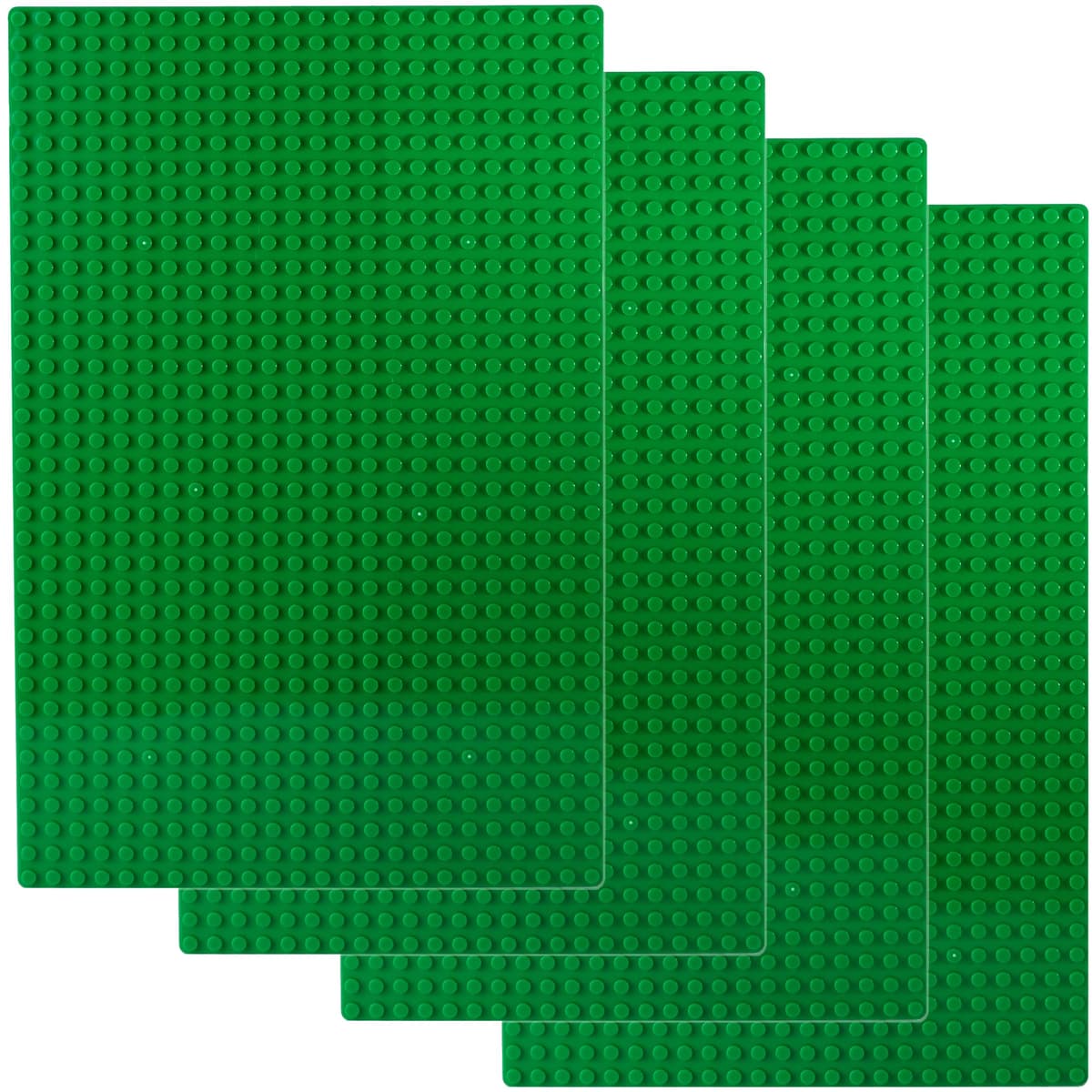 Apostrophe Games Placas Base de Bloques de Construcción Compatibles con Las Principales Marcas Placas Base Verdes de 19,2 cm x 28,8 cm (2X Verde y 2X Azul) — view 12