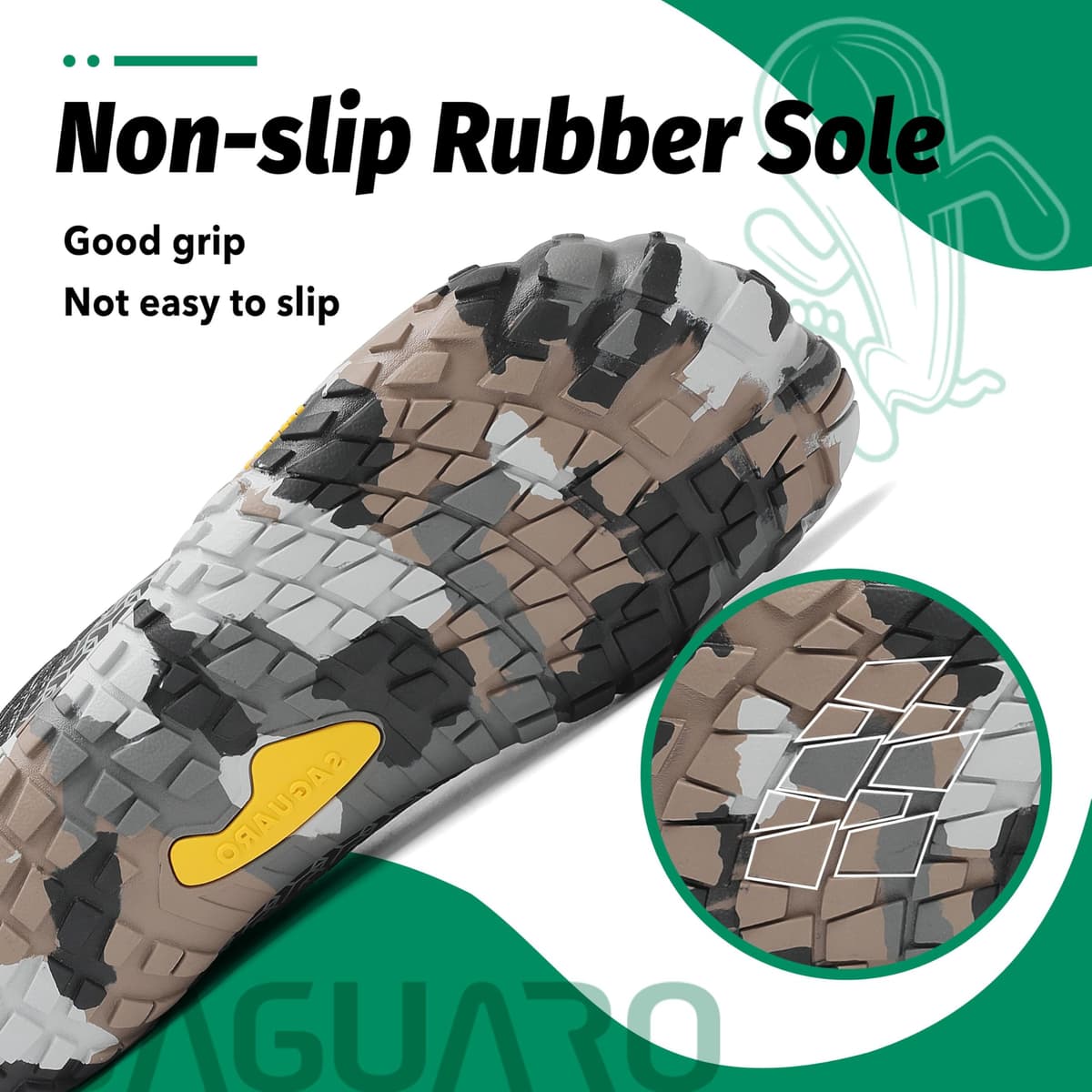 SAGUARO Versátil Minimalistas Zapatillas Ligeras Flexibles para Exterior Interior - Gym Asfalto Playa Montaña, Unisex-Adulto — view 7