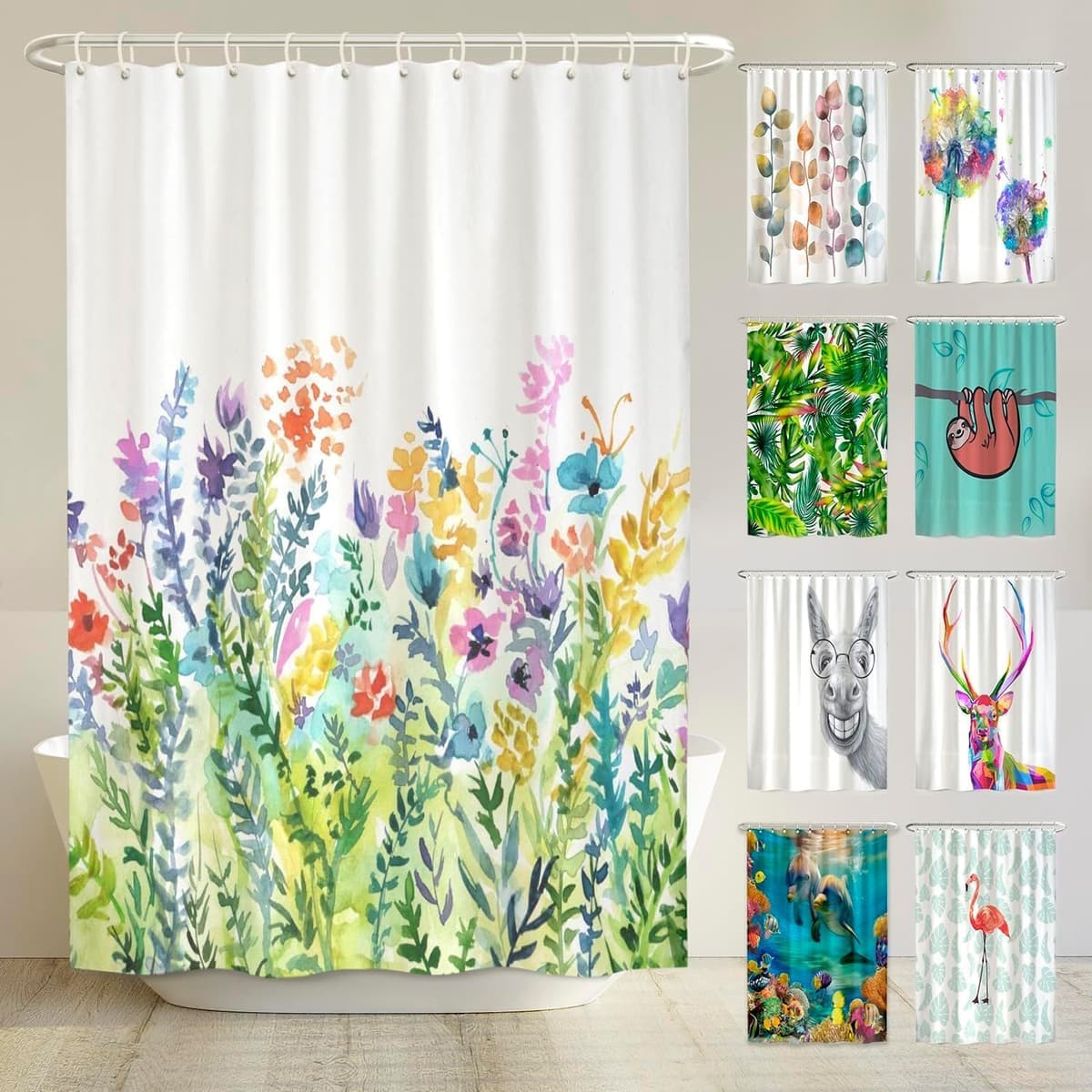 arteneur® - Cortina de Ducha 180x200 - Cortina de Baño Antimoho de Tela, Impermeable, Lavable y Opaco con Dobladillo Ponderado y Anillas (Tabla Periódica Española) — view 118