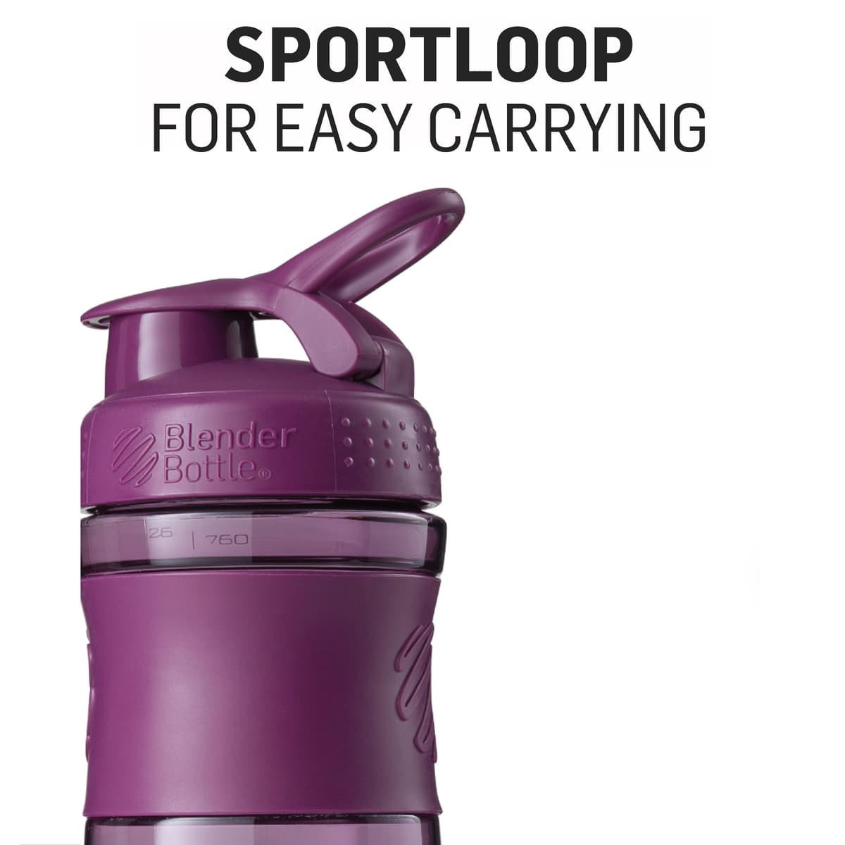 BlenderBottle Sportmixer Botella de Agua | Botella mezcladora de Batidos de proteínas | con batidor Blenderball | Libre de BPA | Tritan — view 4