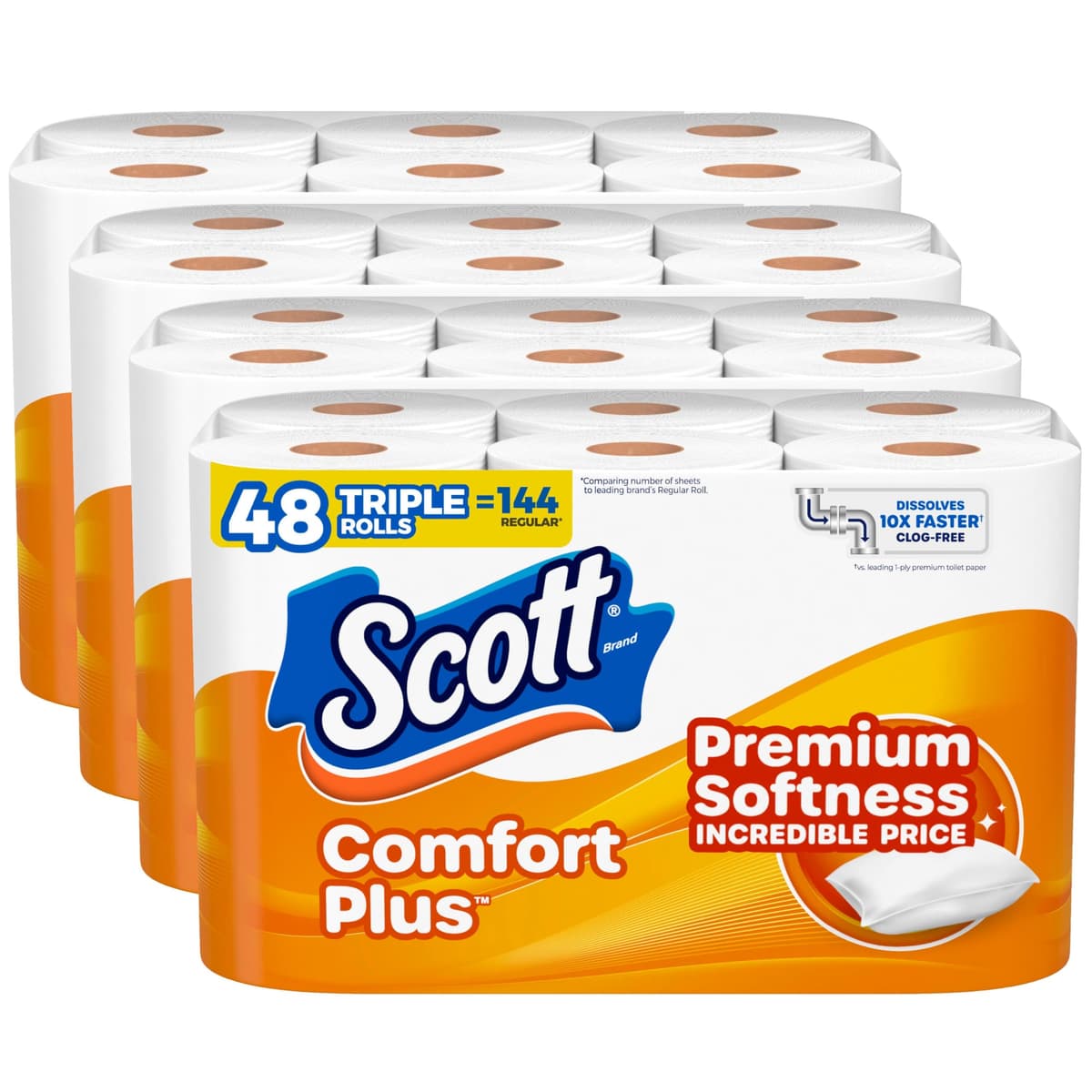 Scott Comfortplus Toilet Paper, Double Roll, Bath Tissue, 18 Count — view 41