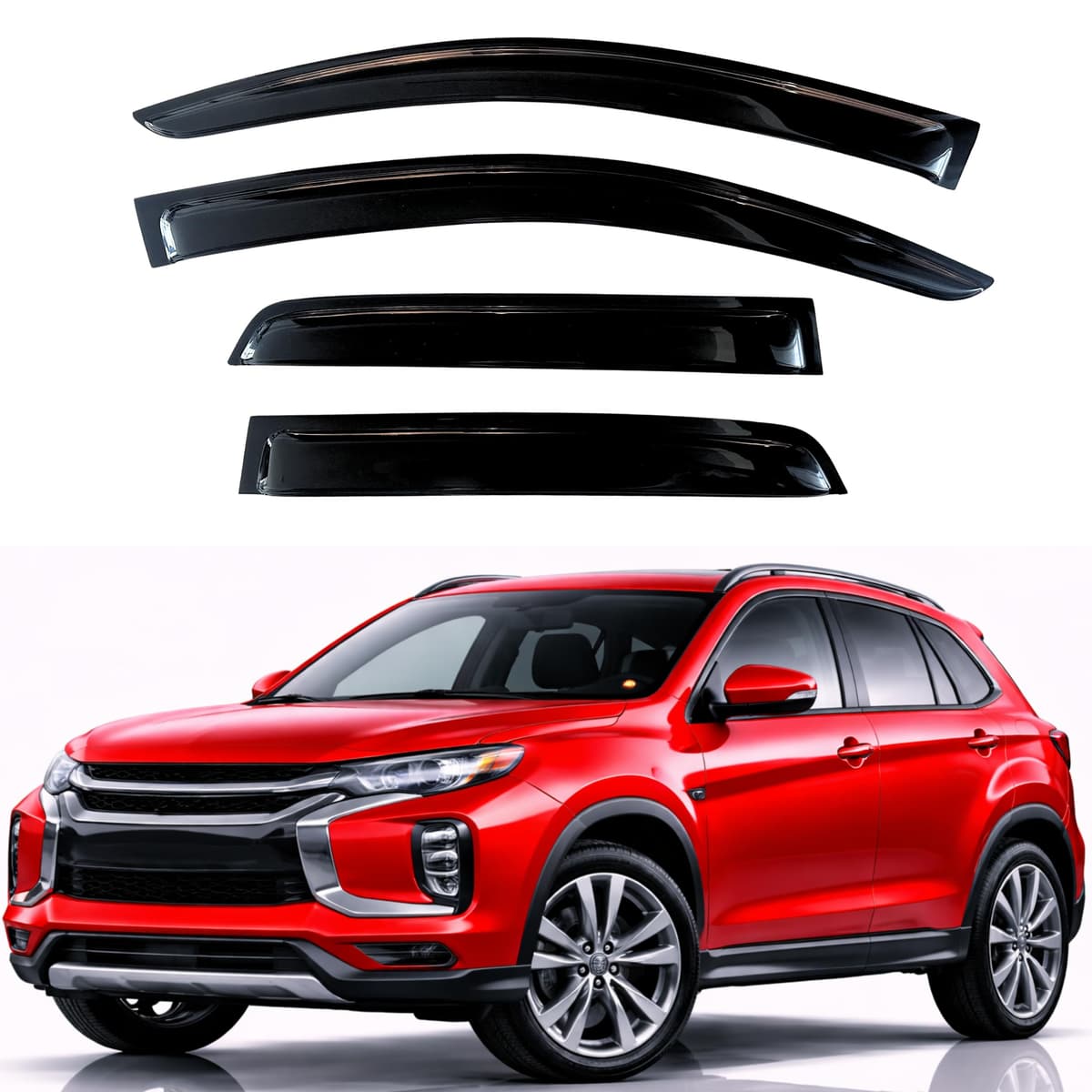 KPY Rain Guards Fit for 2006-2013 Lexus IS250 IS350, Out-Channel Window Visors Vent Wind Deflectors 4PC, Car Accessories for 06-13 Lexus is Series — view 69