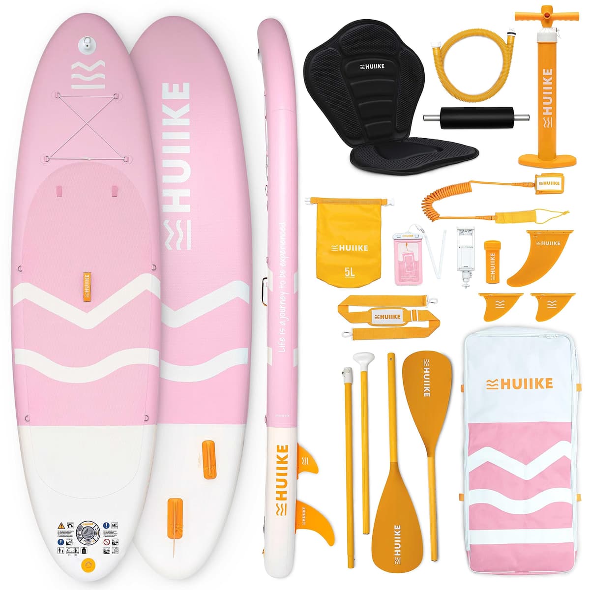 HUIIKE Tabla Paddle Surf Hinchable con Accesorios Incluidos, Remo, Quillas, Inflador. Stand Up Paddle Board Gran Estabilidad y Resistencia. 305 x 84 x 15 cm, Soporta hasta 130 kg — view 17