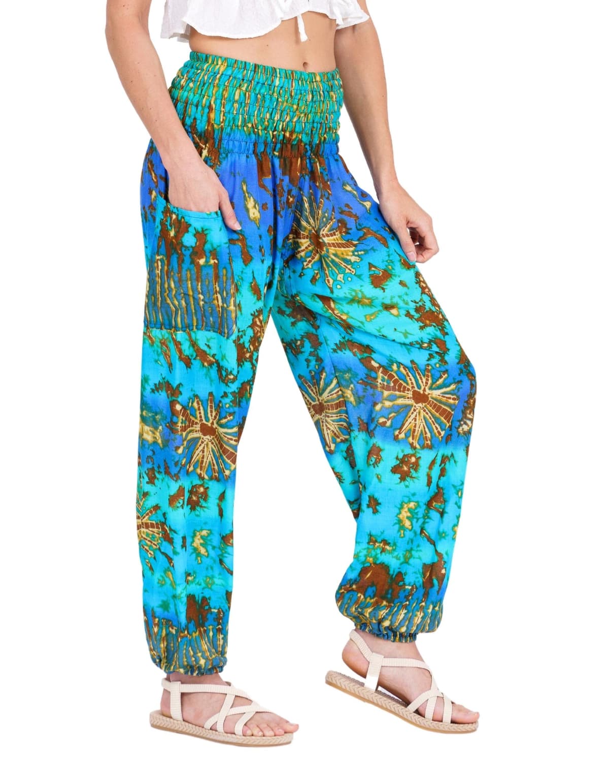 Lofbaz Harem Pants for Women Yoga Boho Hippie Clothing Womens Palazzo Bohemian Pajama Trousers Beach Indian Gypsy Genie Clothes — view 74