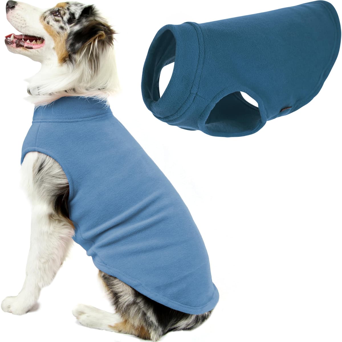Gooby Stretch Fleece Pull Over Cold Weather Dog Vest, 2X-Large, Black — view 21