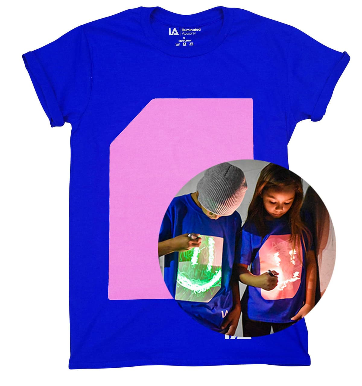 Illuminated Apparel Camiseta con diseño Interactivo con luz Que Brilla en la Oscuridad — view 10