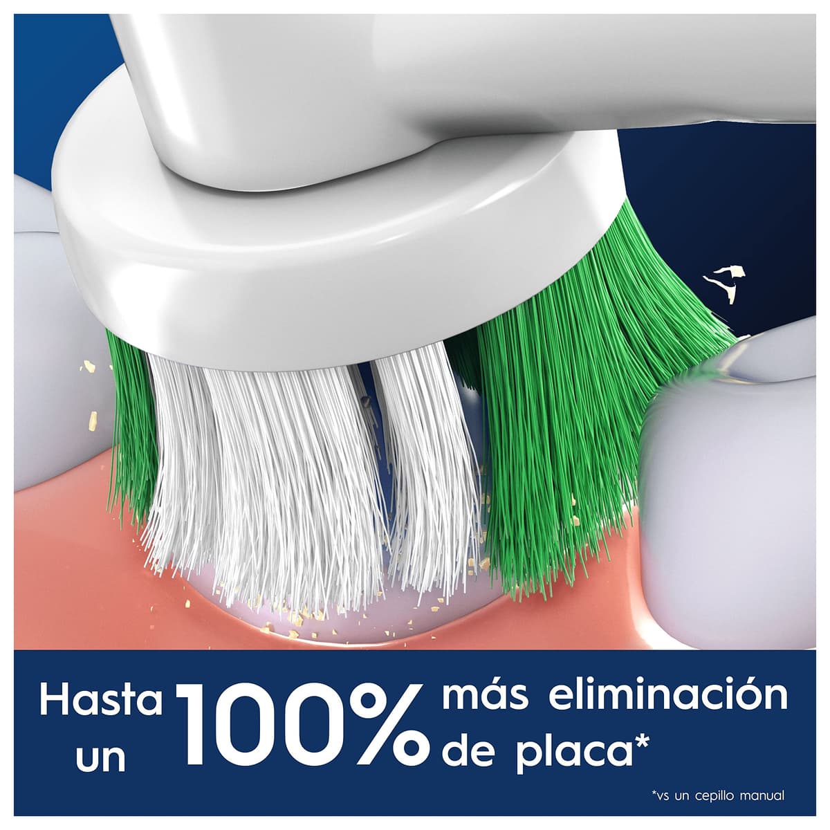 Oral-B Pro Precision Clean Cabezales de Recambio Originales, Blanco, Pack de 10 - Recambios para Cepillo de Dientes Eléctrico Oral B Pro, 3 Tipos de Filamentos para Un Cepillado Preciso — view 3