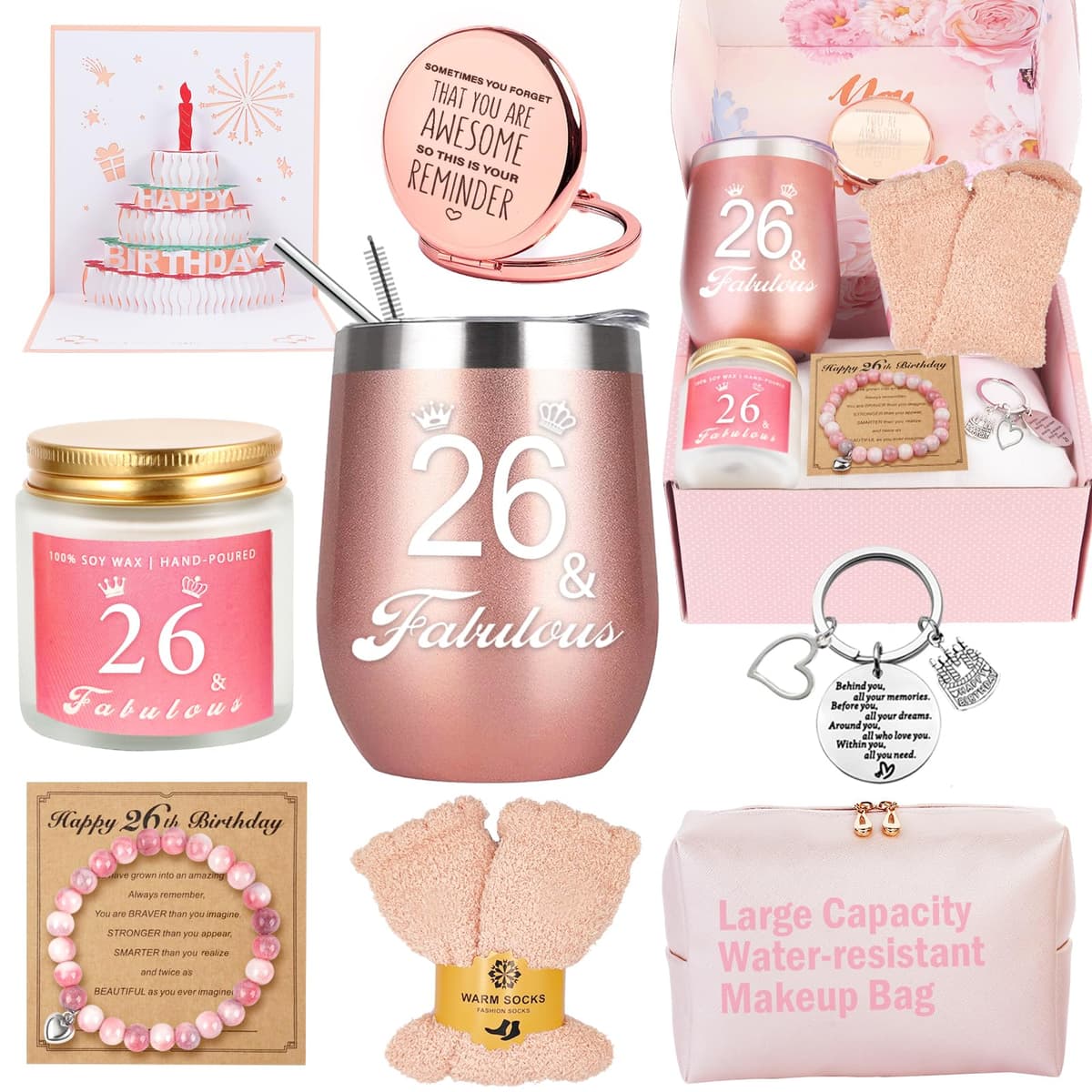 Awfrky Birthday Gifts for Women, Birthday Gift Box Set for Woman Best Friends Female Sister Mom Daughter Wife Her Girlfriend Coworker Bestie, Unique Gifts for Women — view 30