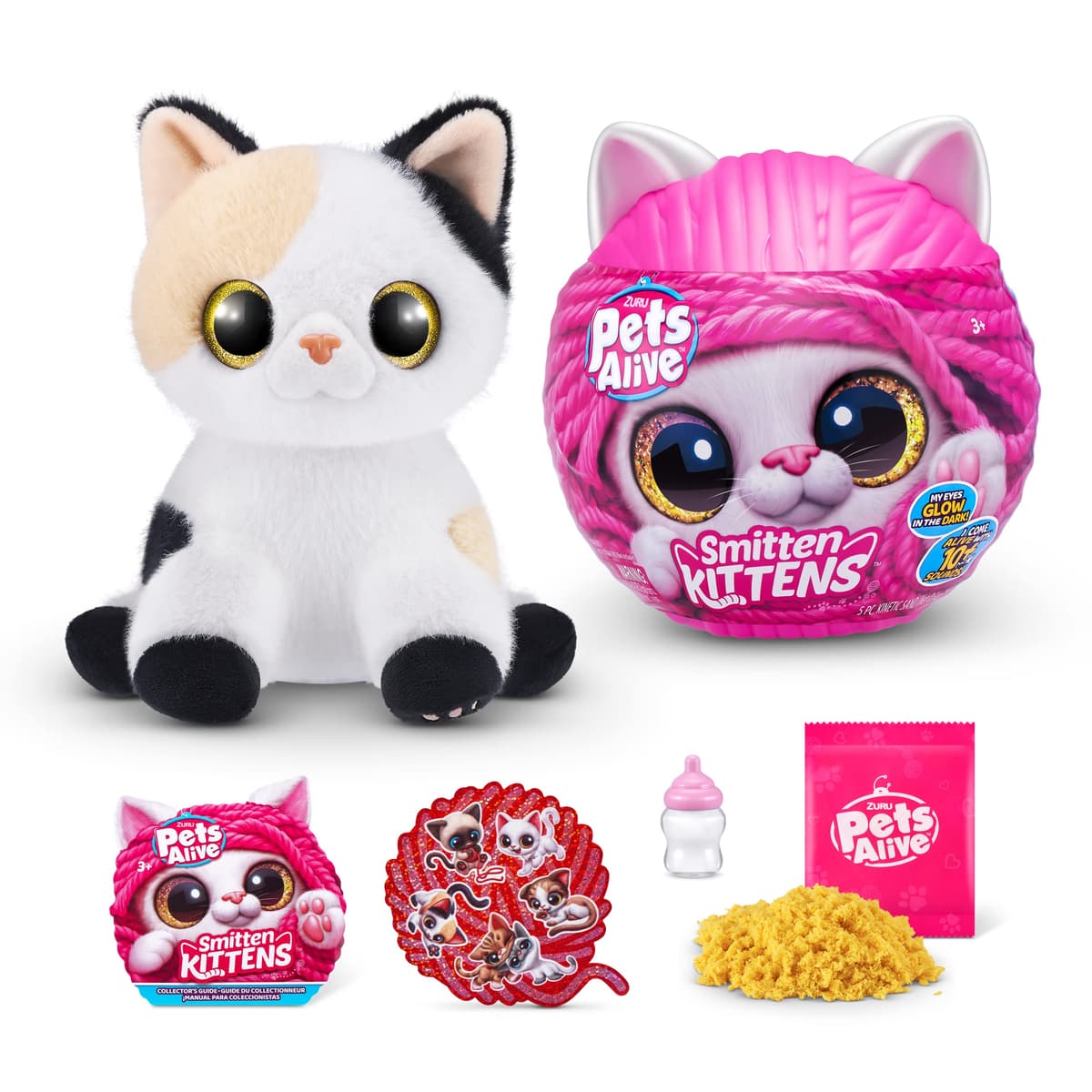 Pets Alive Smitten Kittens Surprise (Tabby Cat Ginger) por ZURU Nurture Play - Juguete Suave para desembalar, adopta 10 Sonidos interactivos — view 8