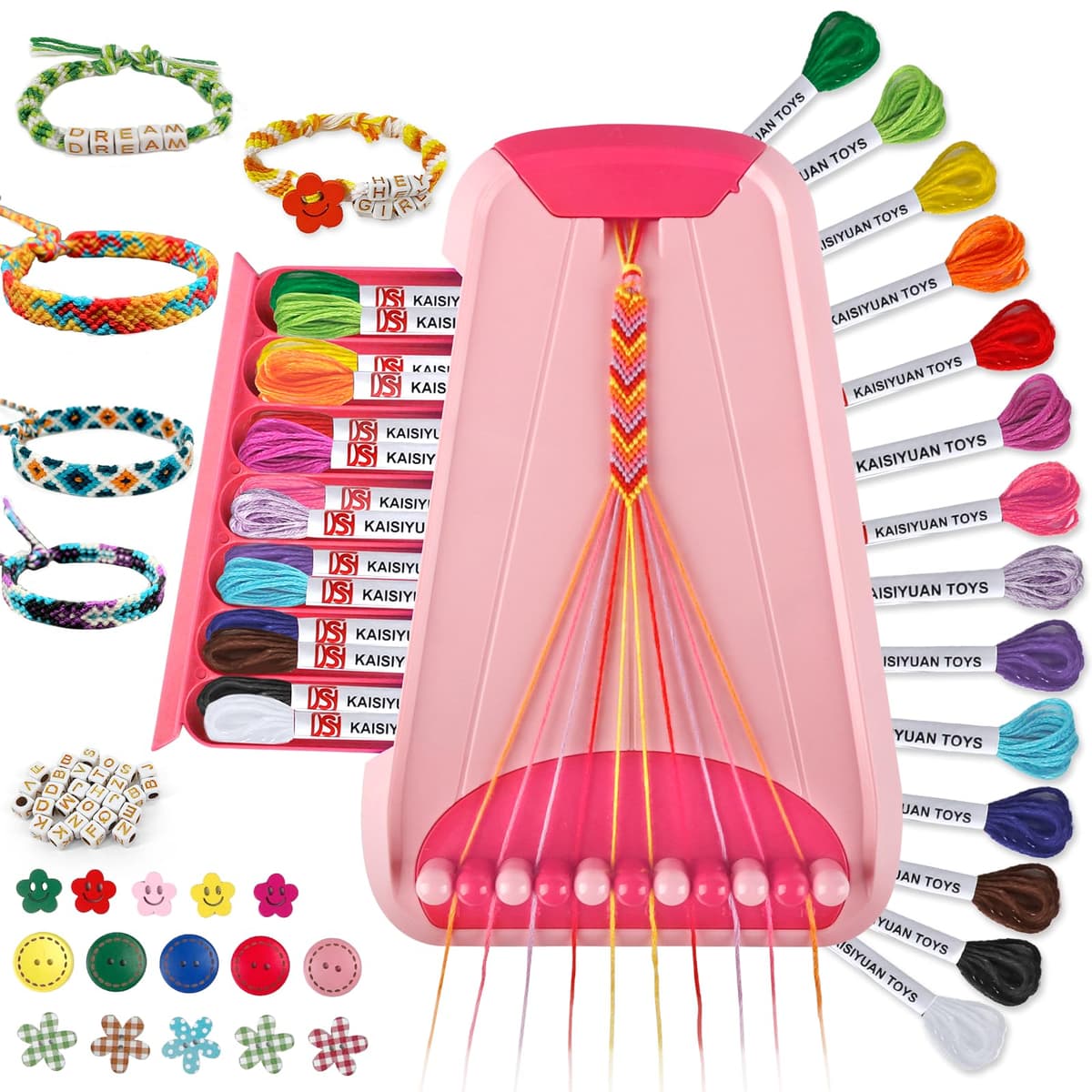 TingingYuli Arts & Crafts for Kids Ages 8-12, Friendship Bracelet Making Kit for Girls, Jewelry Making Kit, Gifts for Kids Age 6-12 (Blue) — view 14