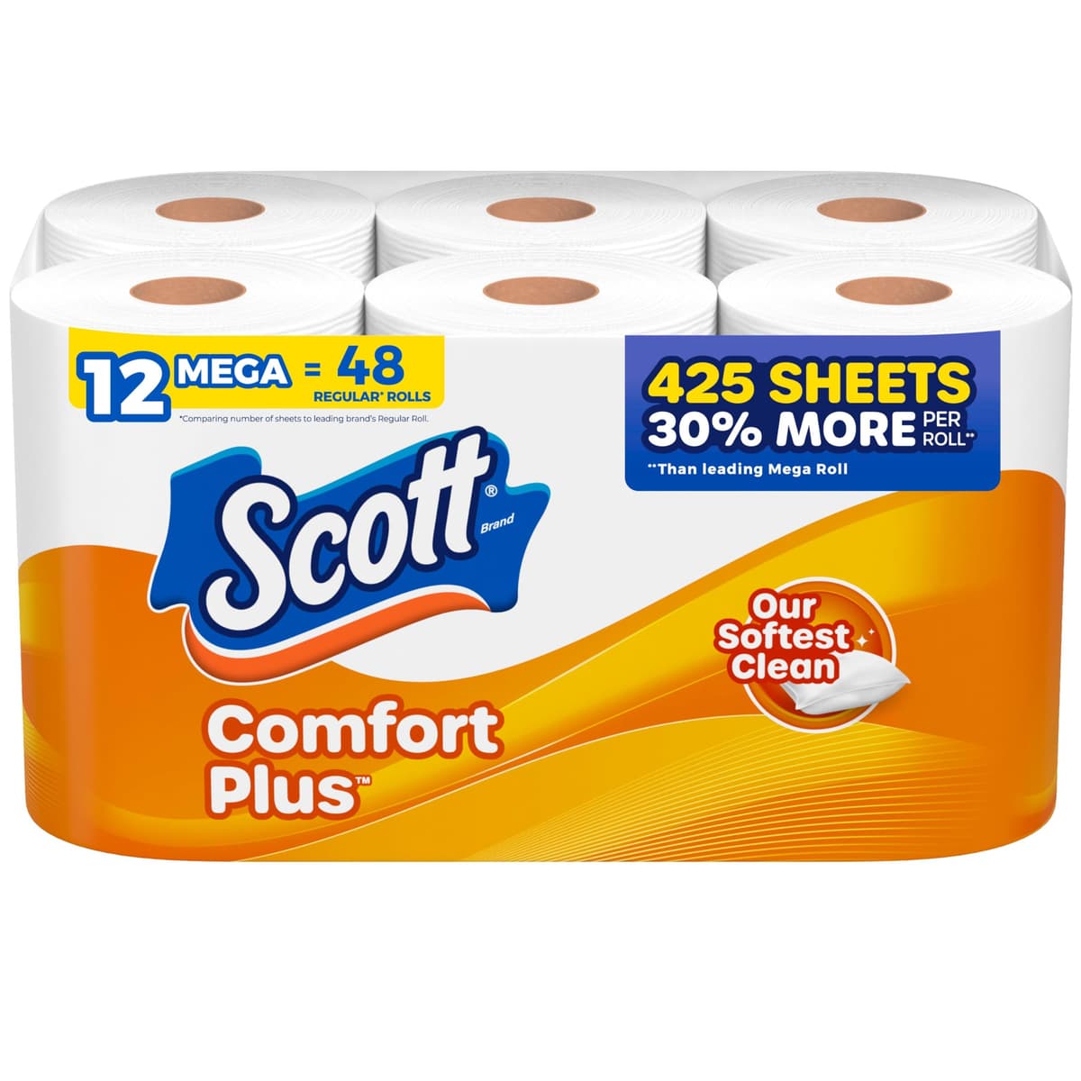 Scott Comfortplus Toilet Paper, Double Roll, Bath Tissue, 18 Count — view 14