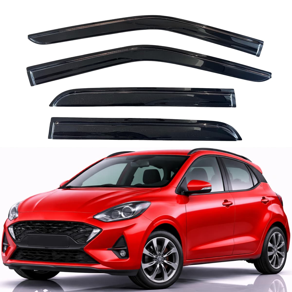 KPY Rain Guards Fit for 2006-2013 Lexus IS250 IS350, Out-Channel Window Visors Vent Wind Deflectors 4PC, Car Accessories for 06-13 Lexus is Series — view 8