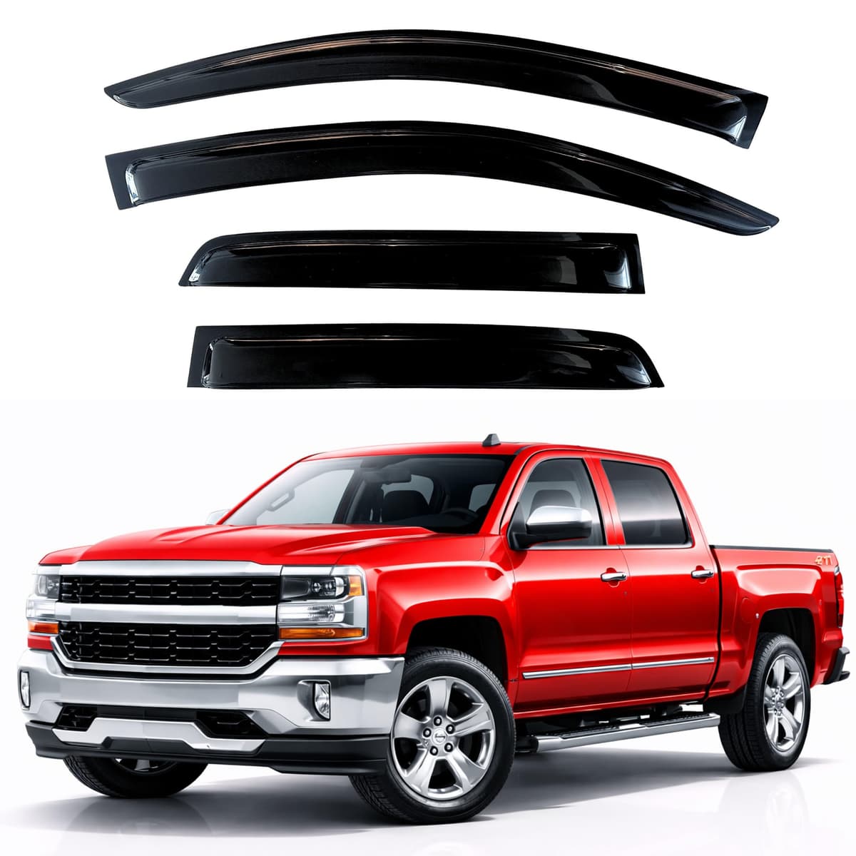 KPY Rain Guards Fit for 2006-2013 Lexus IS250 IS350, Out-Channel Window Visors Vent Wind Deflectors 4PC, Car Accessories for 06-13 Lexus is Series — view 301