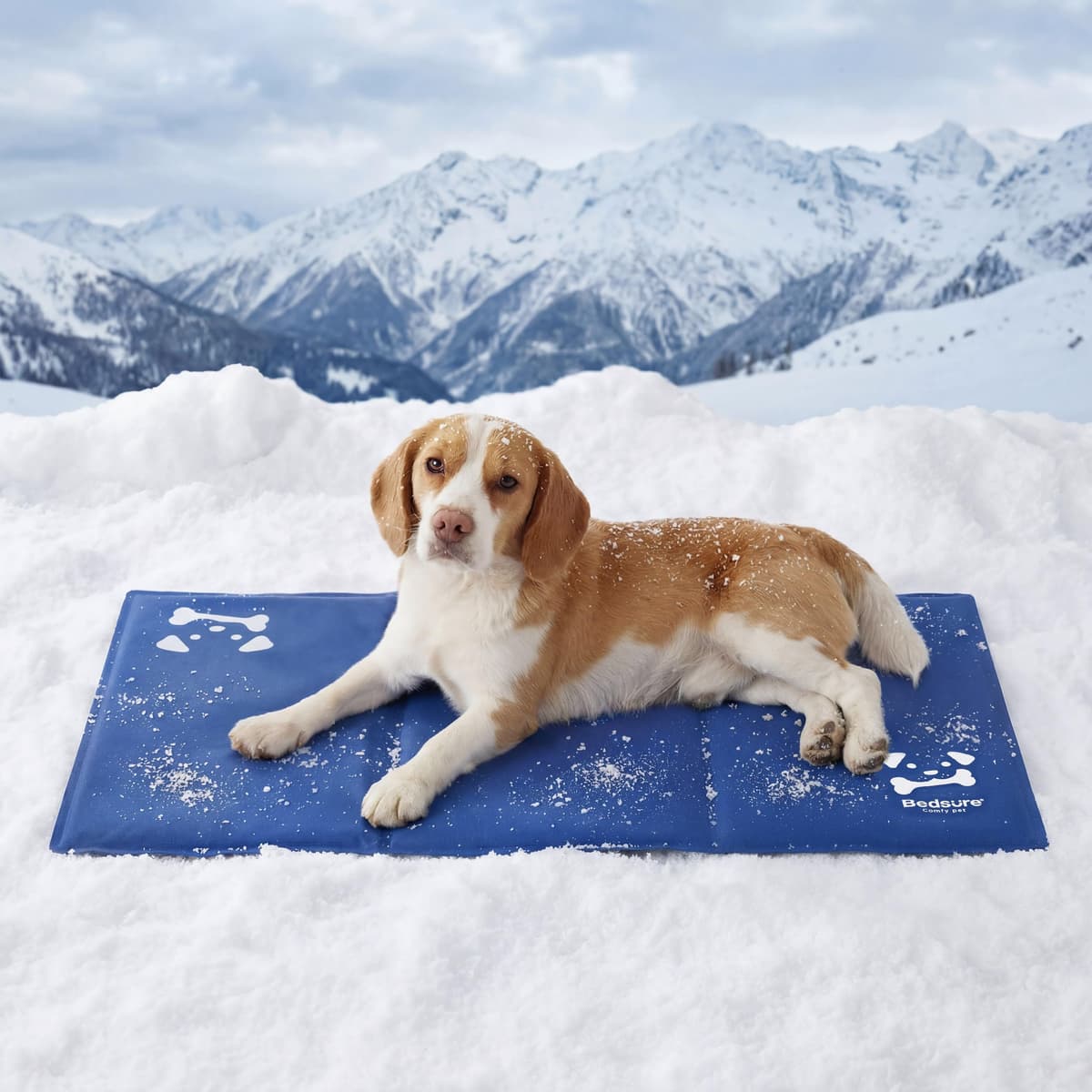 Bedsure Extra Large Dog Cooling Mat - 120x75cm Self-Cooling Gel Pad with Durable 300D Oxford Fabric, Portable XL Dog Bed for Indoor Use — view 8