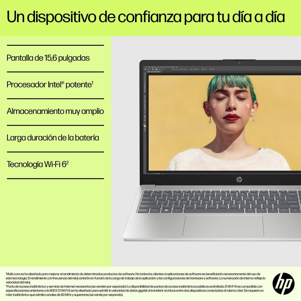 HP 15-fc0240ns - Ordenador portátil de 15.6" FHD (AMD Ryzen 7-7730U, 32 GB RAM, 1TB SSD, AMD Radeon Graphics, Sin Sistema operativo) Plata - Teclado QWERTY Español — view 4