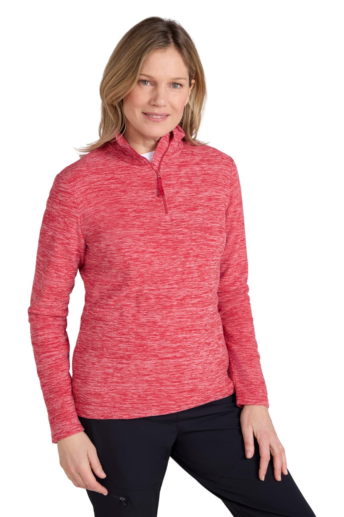 Mountain Warehouse Camber Half Zip Women's Fleece - Lightweight, Warm & Cosy Half Zip Sweatshirt - Best for Spring Summer, Camping, Outdoors, Travelling & Hiking — view 33