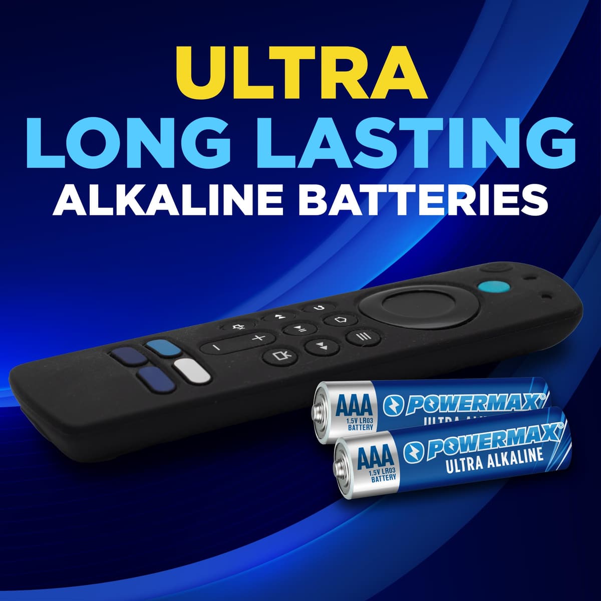 Powermax 24-Count Triple AAA Batteries, Ultra Long Lasting Alkaline Battery for Home and Office, 10-Year Shelf Life, Reclosable Packaging — view 3