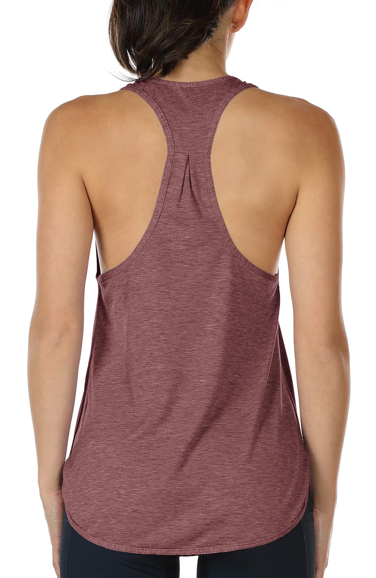 icyzone Camiseta sin Mangas de Fitness para Mujer Racerback Chaleco Deportivo — view 9