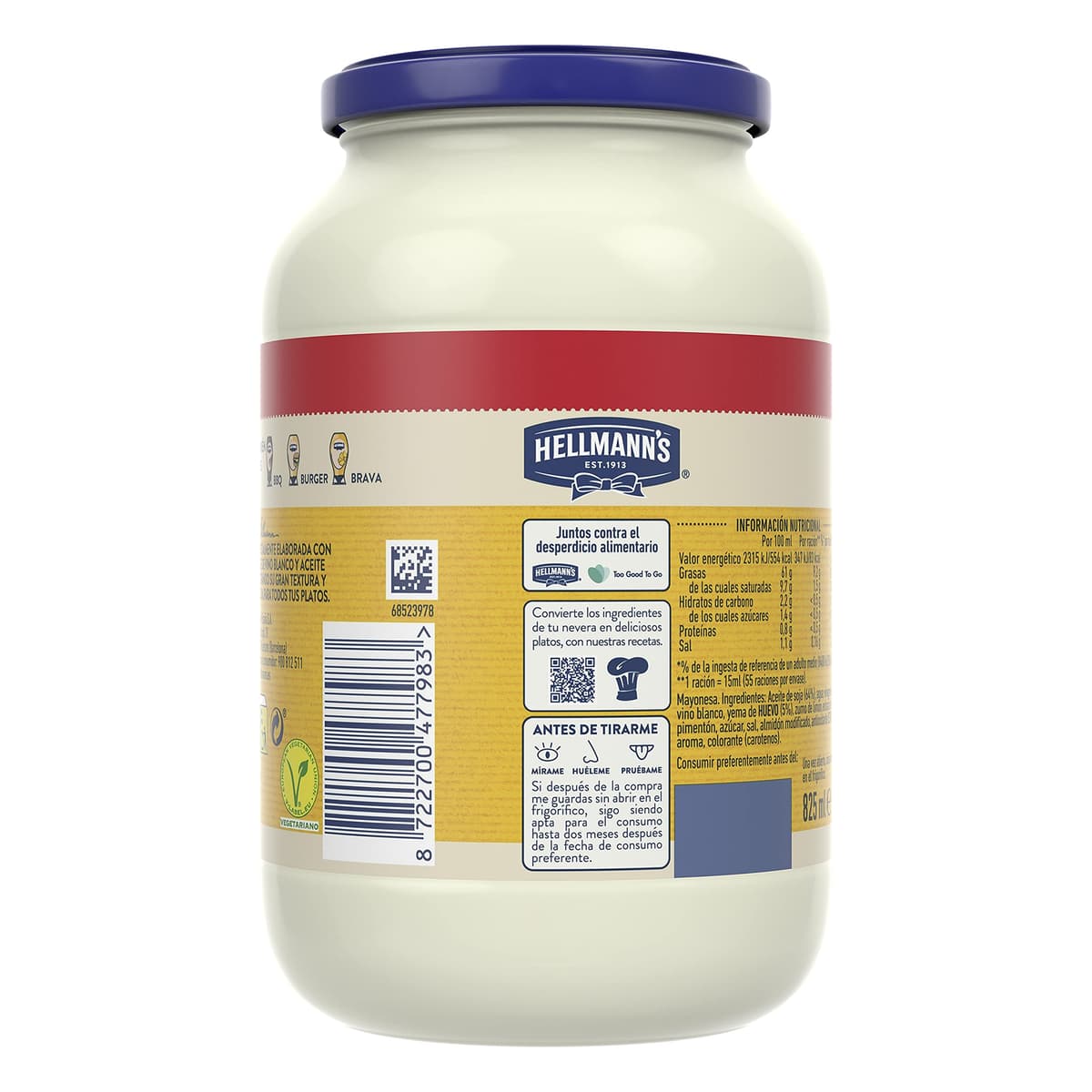 Hellmann's Gran Mayonesa Tarro 825ml - Pack de 2 — view 3