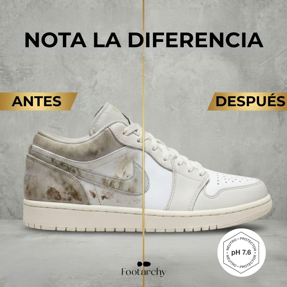 Footarchy Kit Limpieza Zapatillas Profesional - Espuma 150ml con 2 Cepillos (Soft y Hard) y Microfibra Doble Cara, Ideal para Cuero Goma Plastico y Suelas - Limpiador Zapatos sin agua — view 2