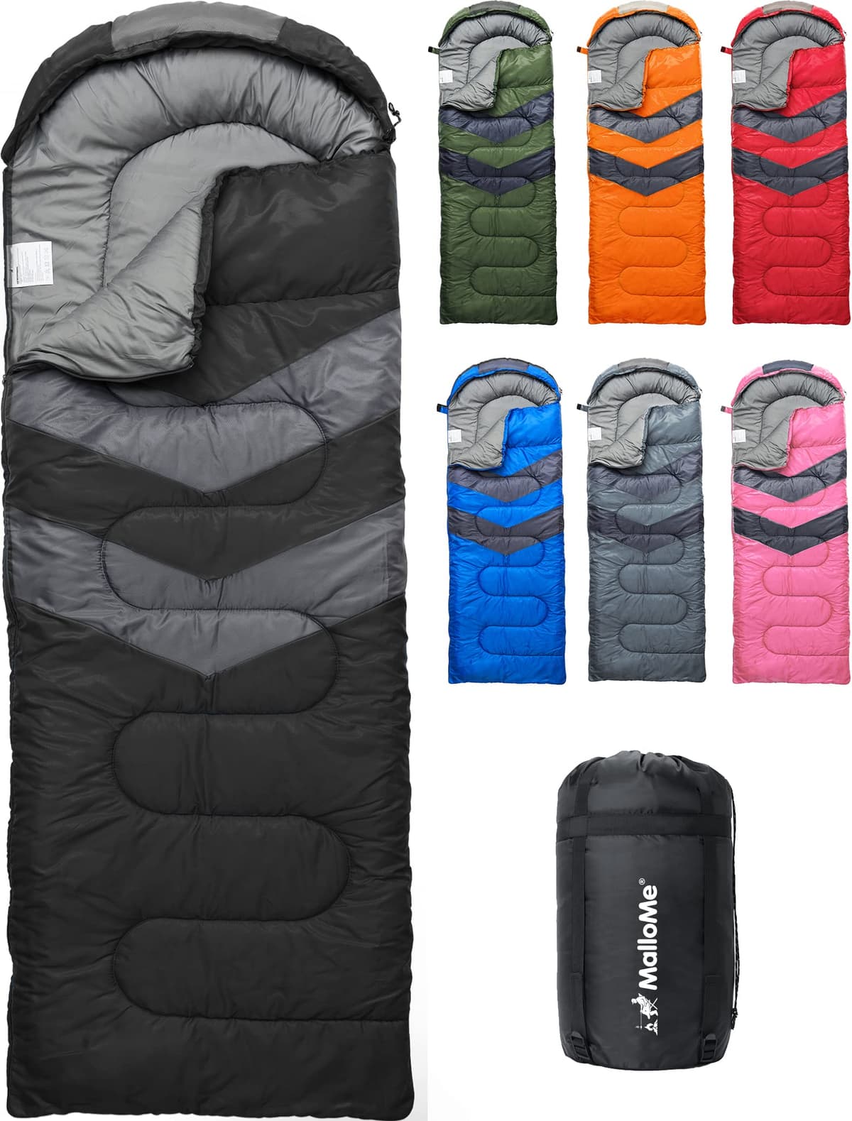 MalloMe – Saco de Dormir para Adulto, niño, Invierno, Verano, Primavera, otoño, plumón para 1 Persona, Impermeable, Bolsas de Dormir y Senderismo – Bolsa de Dormir Ultraligera, compacta para Dormir — view 21