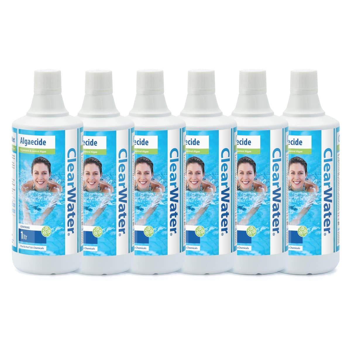 Clearwater Algaecide Algae Remover for Swimming Pool and Spa Hot Tub Water Treatment, Highly Effective Formula, 1 Litre — view 6