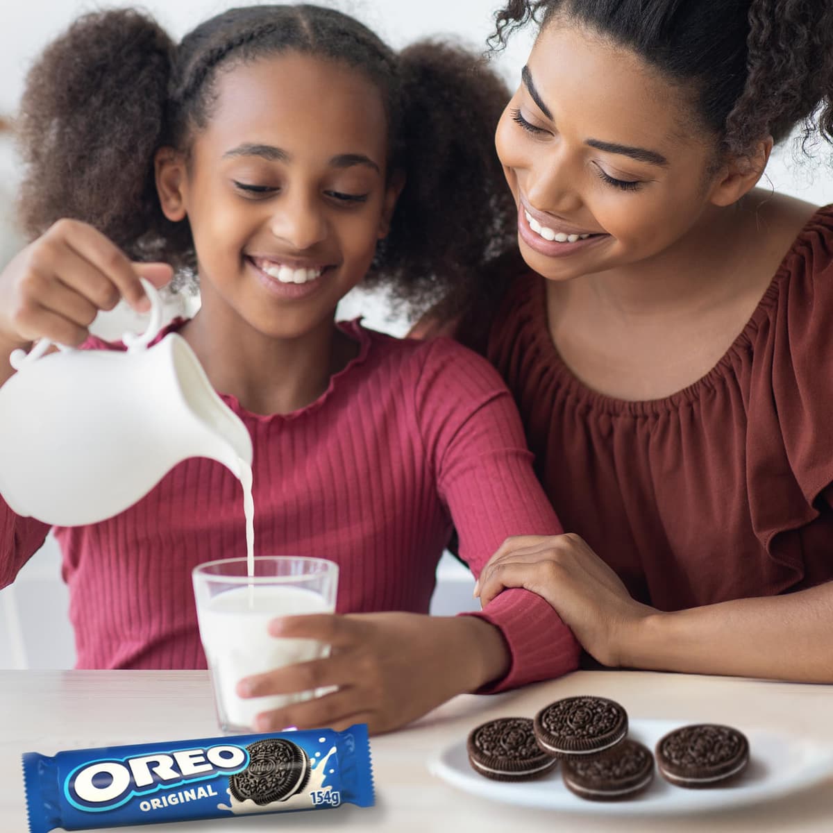 Oreo Original Galletas de Chocolate Rellenas de Crema Sabor Vainilla, Paquete de 154 g — view 3