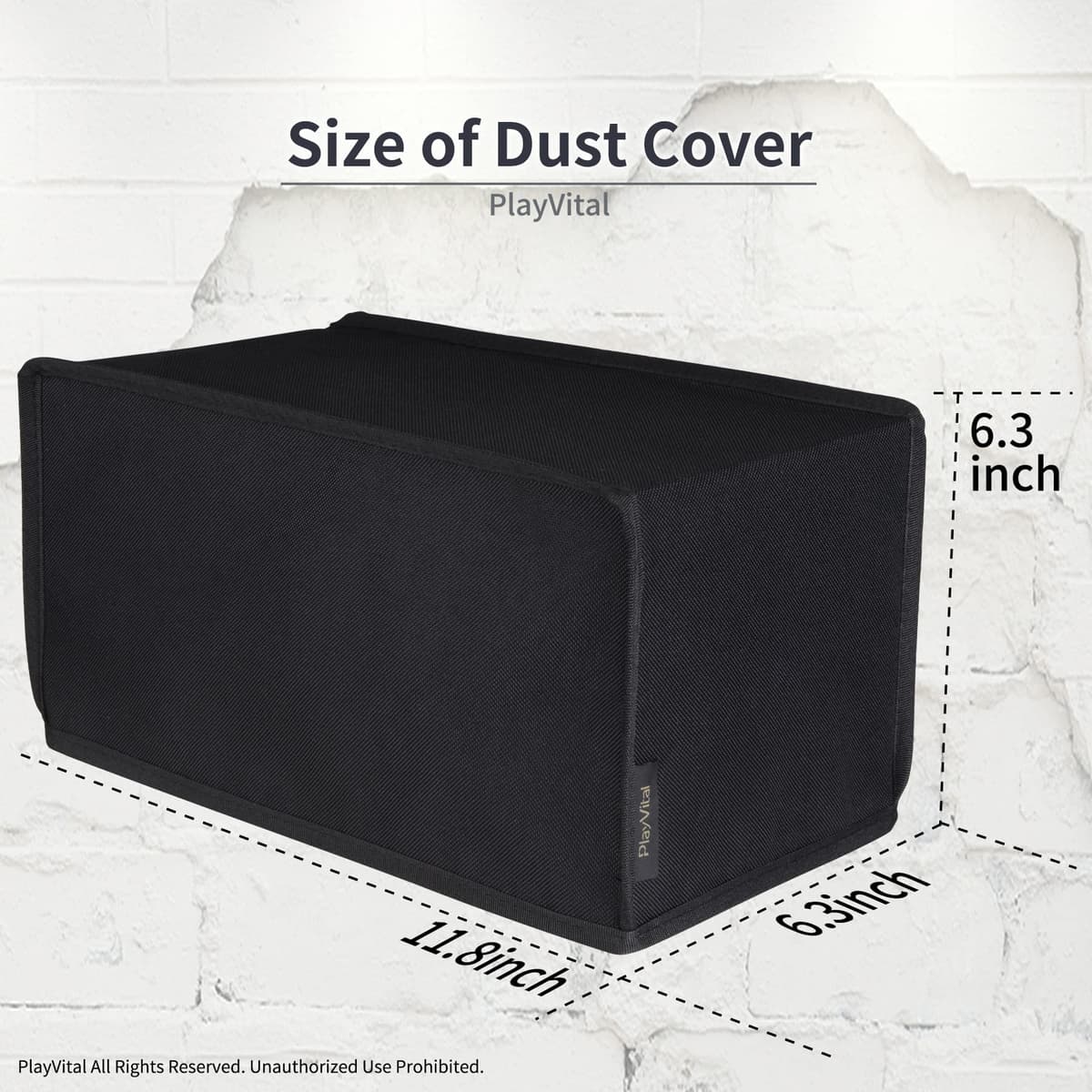 playvital Black Nylon Horizontal Dust Cover for Xbox Series X Console, Soft Neat Lining Dust Guard, Anti Scratch Waterproof Cover Sleeve for Xbox Series X Console — view 5