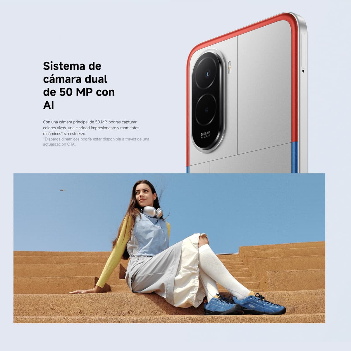 XIAOMI POCO M7 - Smartphone de 8+256GB, Cámara Dual de 50MP con AI, Pantalla inmersiva de 6,9” FHD+, Snapdragon 685, Carga rápida de 33W y Reversible de 18W, Cargador no Incluido, Plata (Versión ES) — view 10